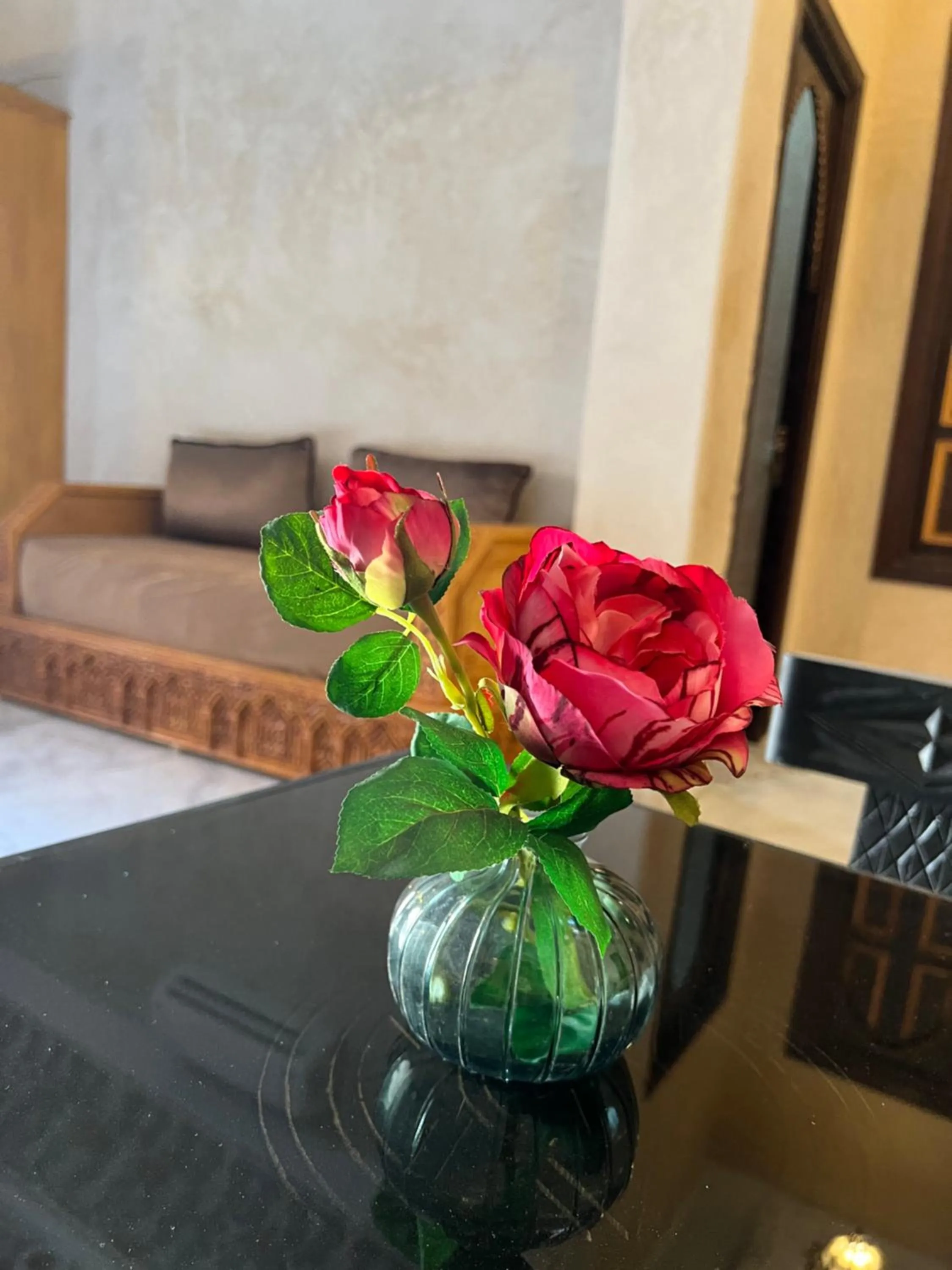 Decorative detail, Bed in Riad Alice Terrace & Spa