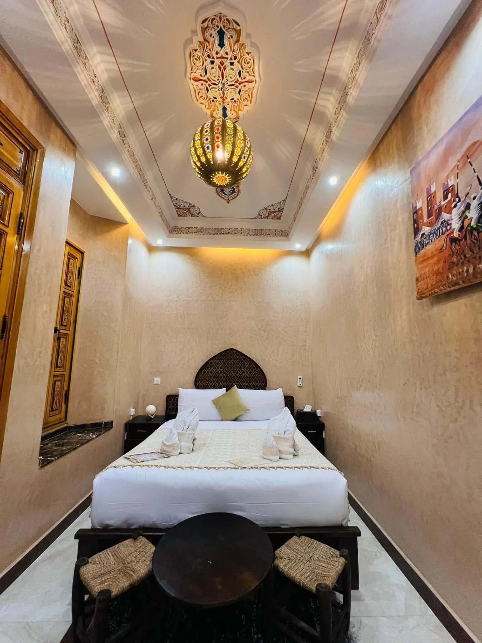 Bed in Riad Alice Terrace & Spa