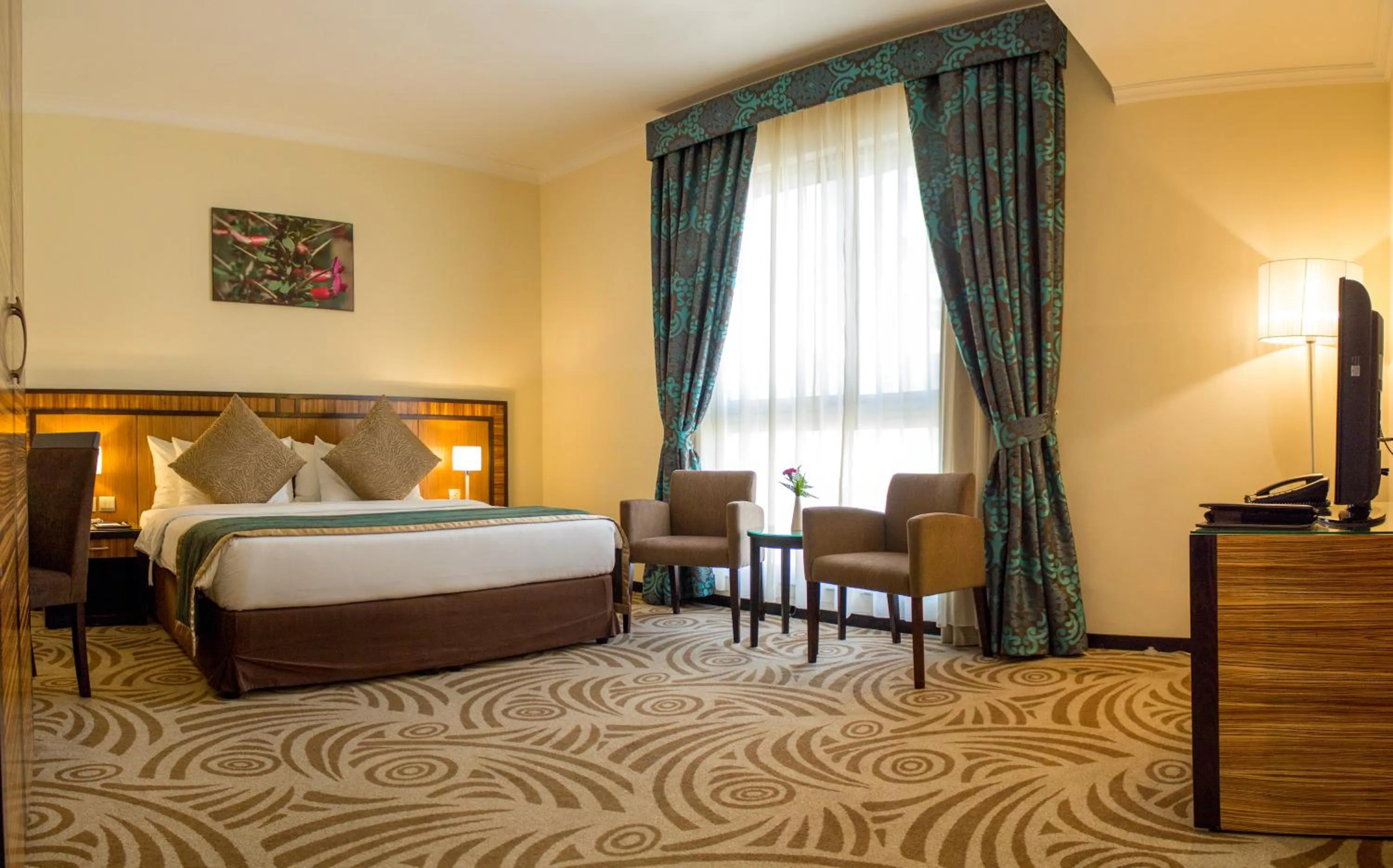 Bedroom, Bed in Al Majaz Premiere Hotel Apartments