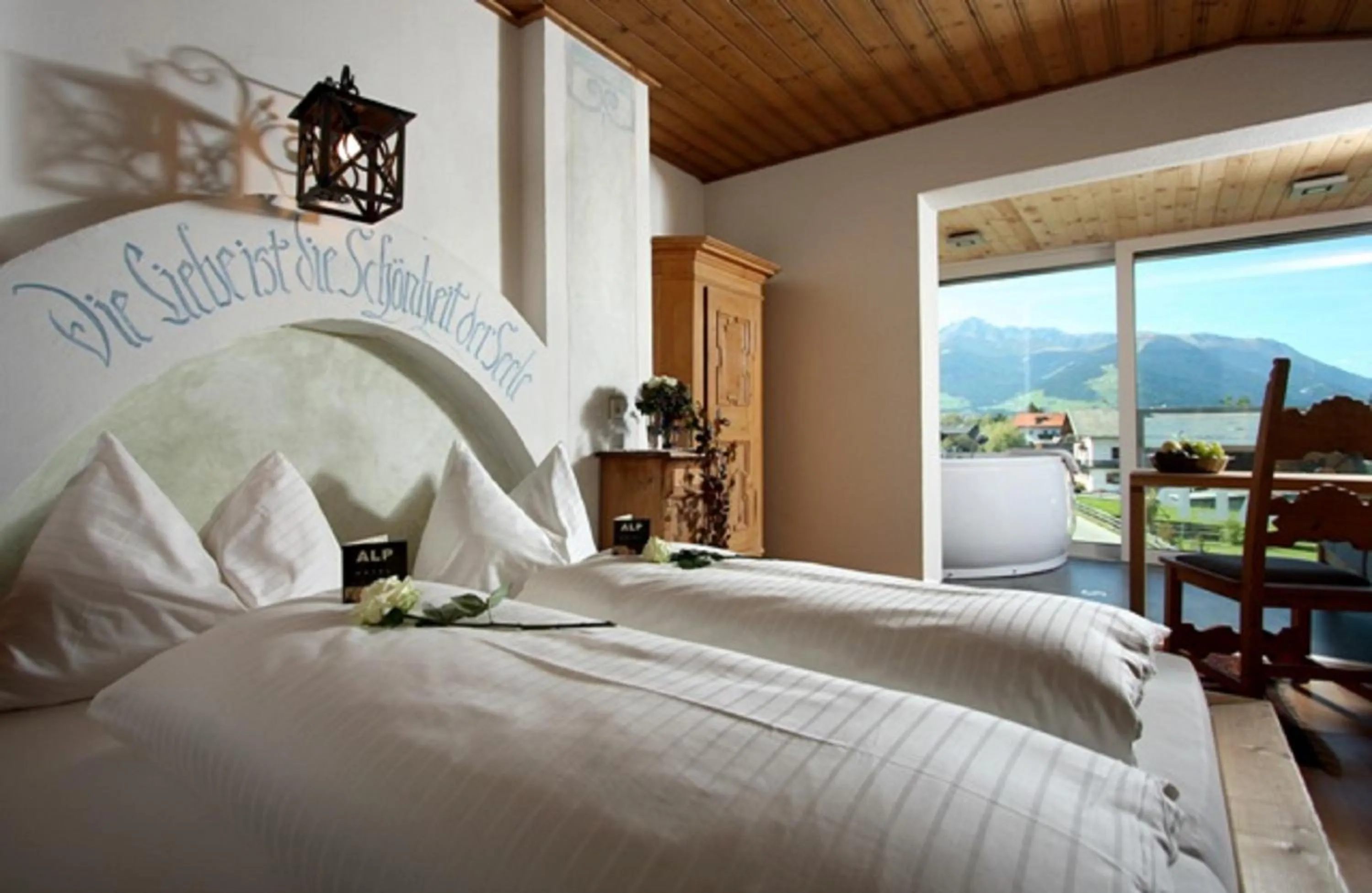 Bedroom, Bed in Alp Art Hotel Götzens