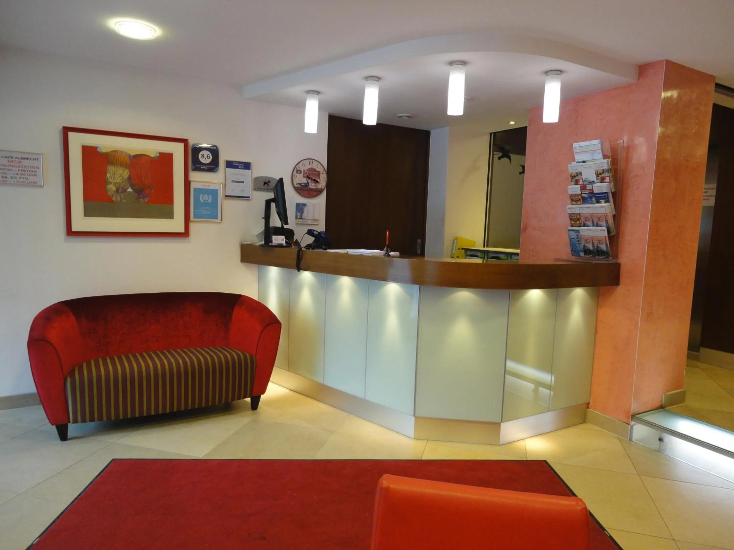 Lobby or reception in City Hotel Albrecht