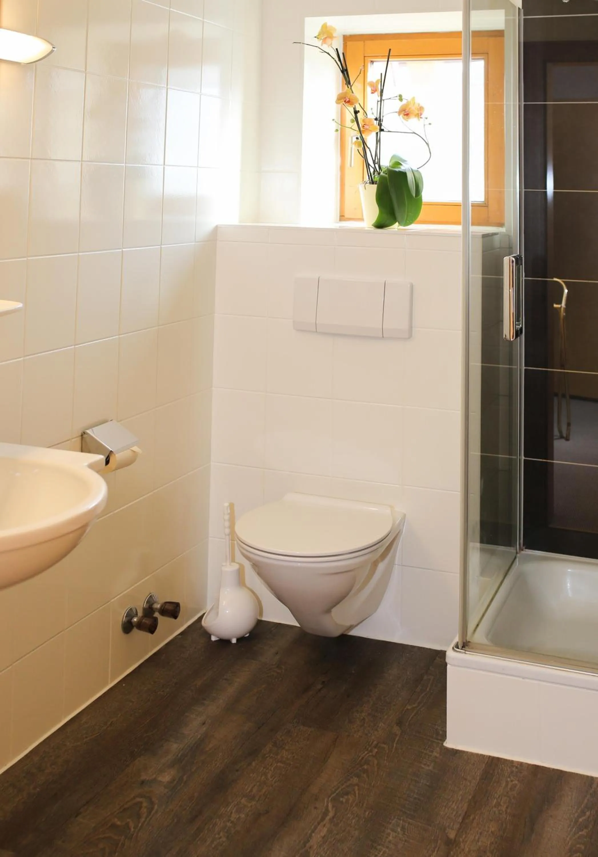 Shower in Hotel Sonnenhof - bed & breakfast & appartements