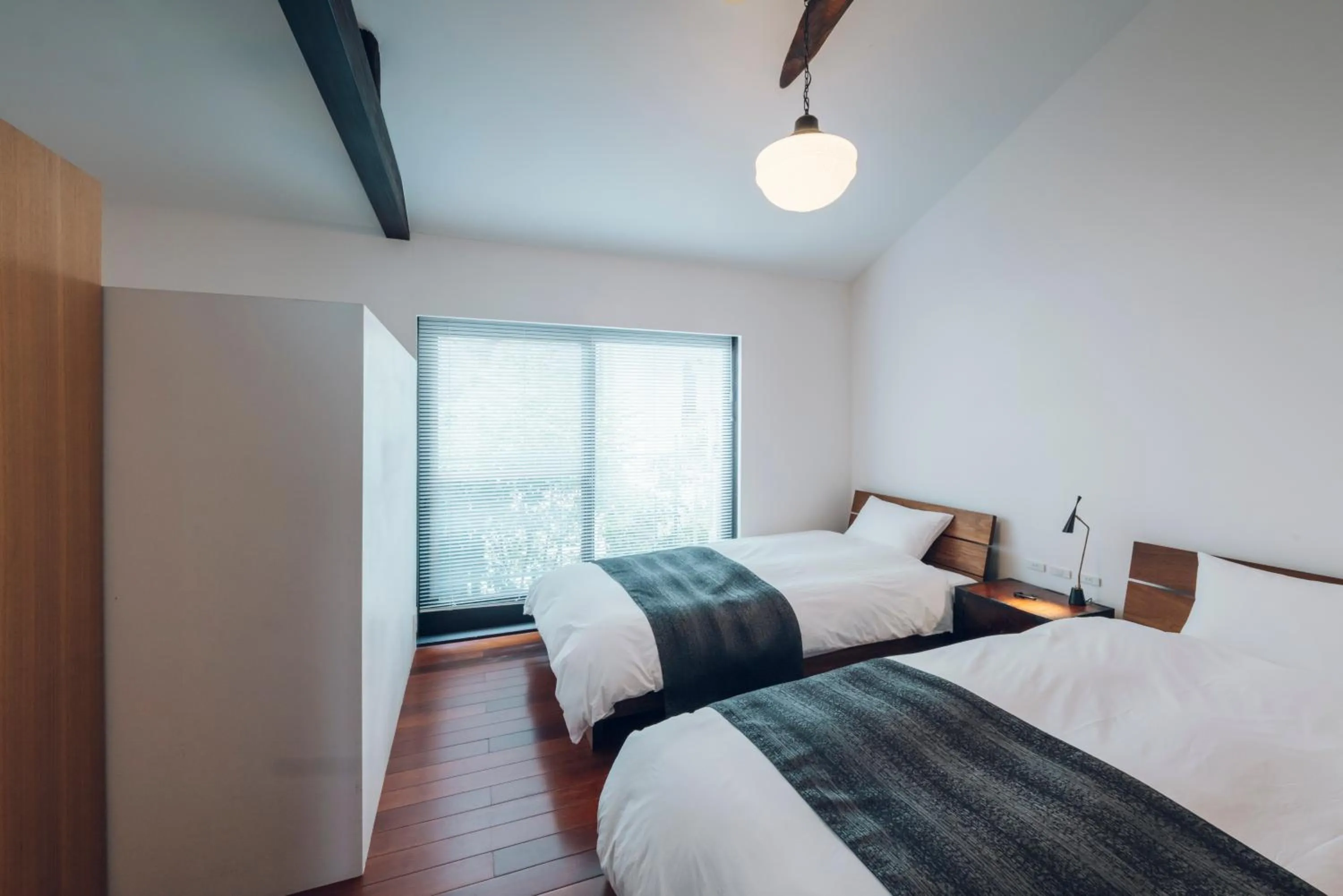 Bedroom, Bed in Nozomu House Kyoto