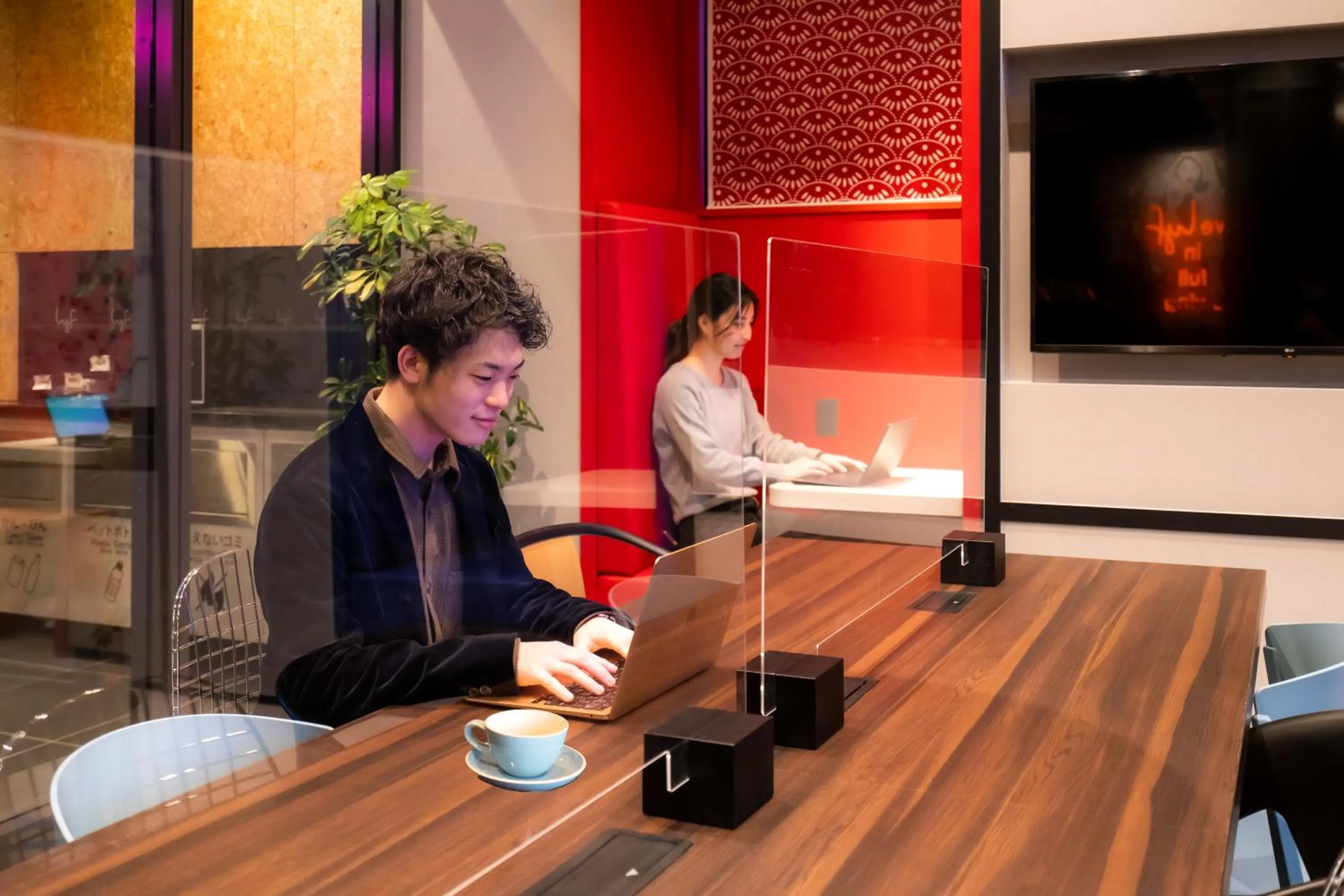 Lobby or reception in lyf Tenjin Fukuoka