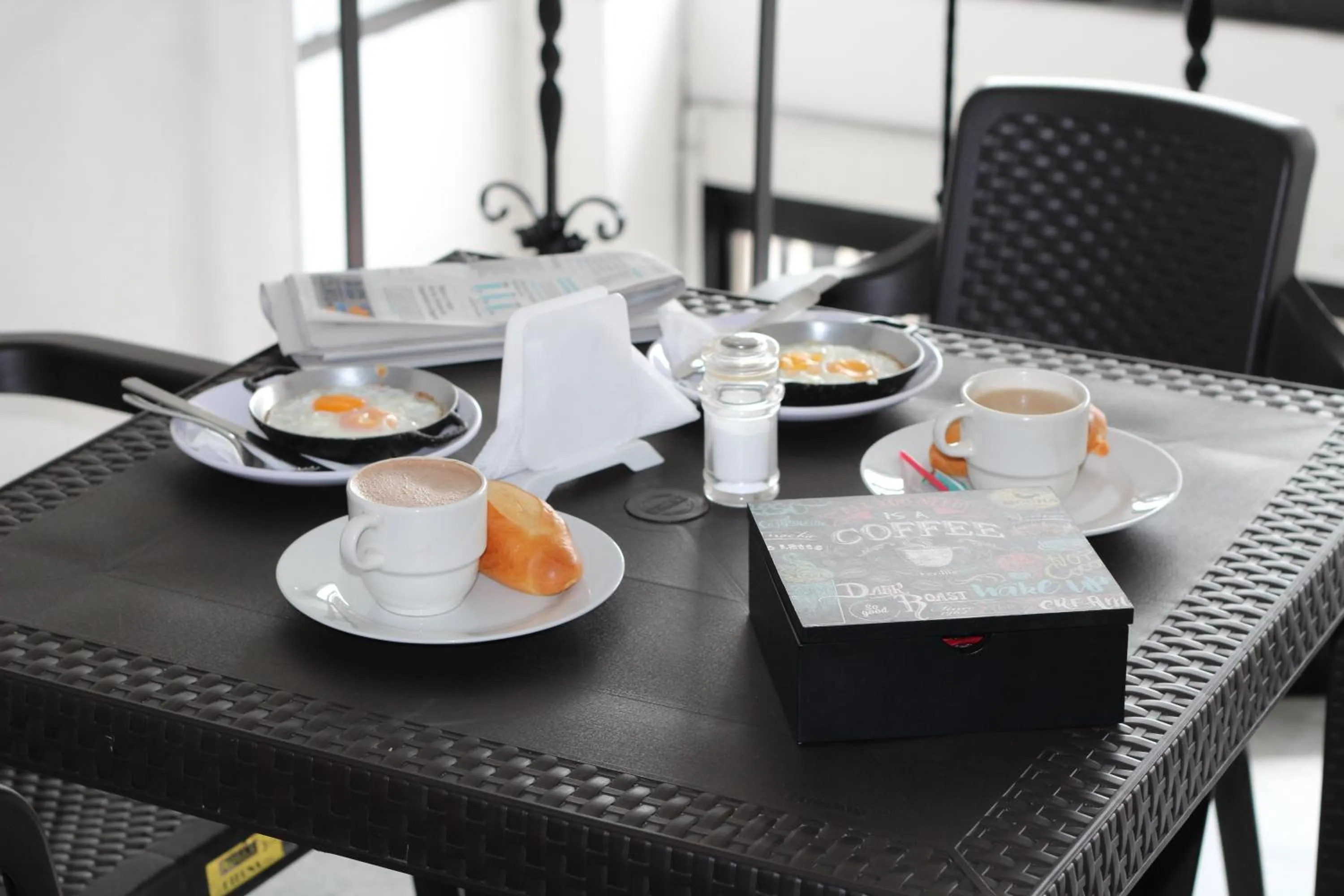 American breakfast in Hotel Elegant Suite