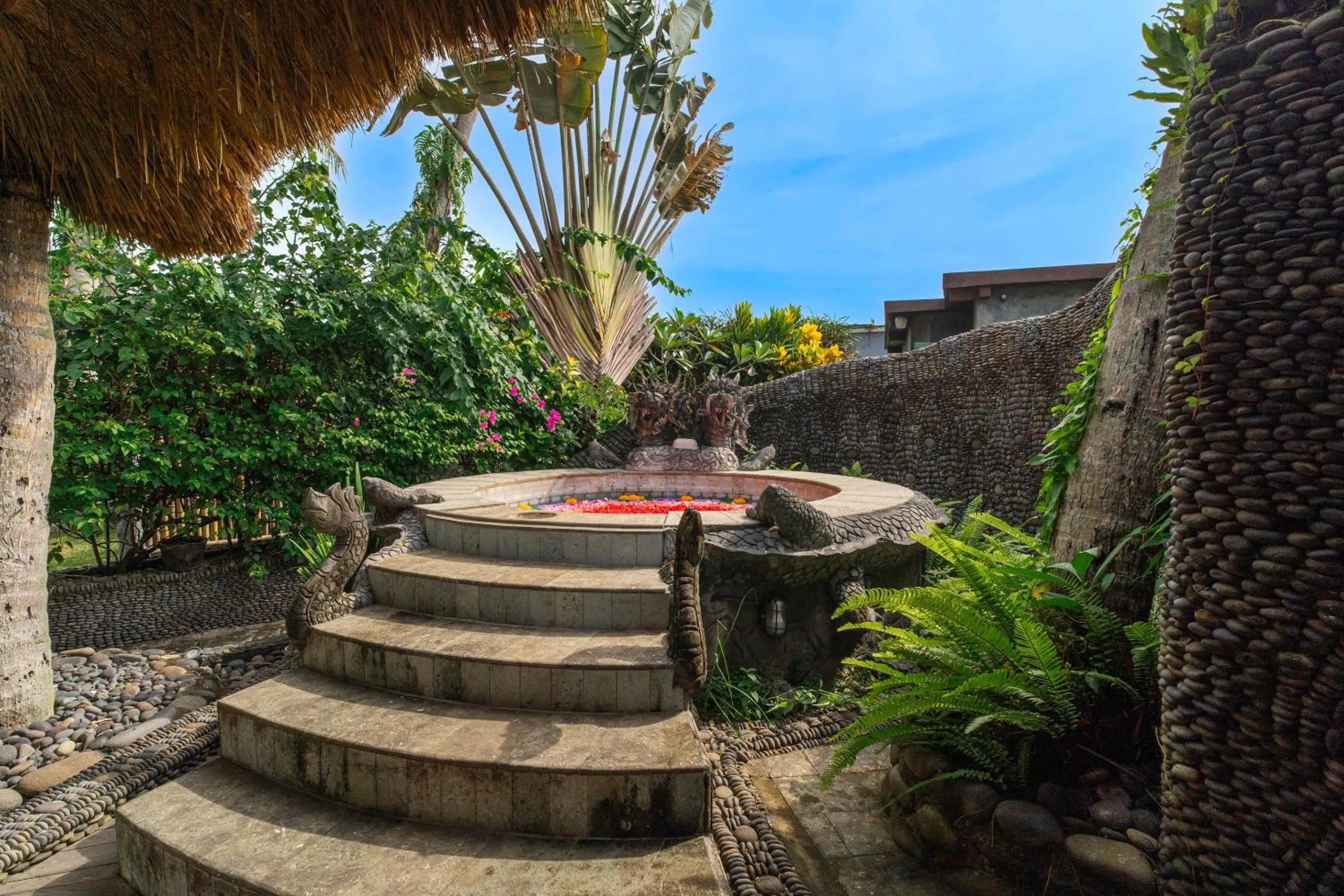 Open Air Bath in Most Exotic Villa Keong Tabanan