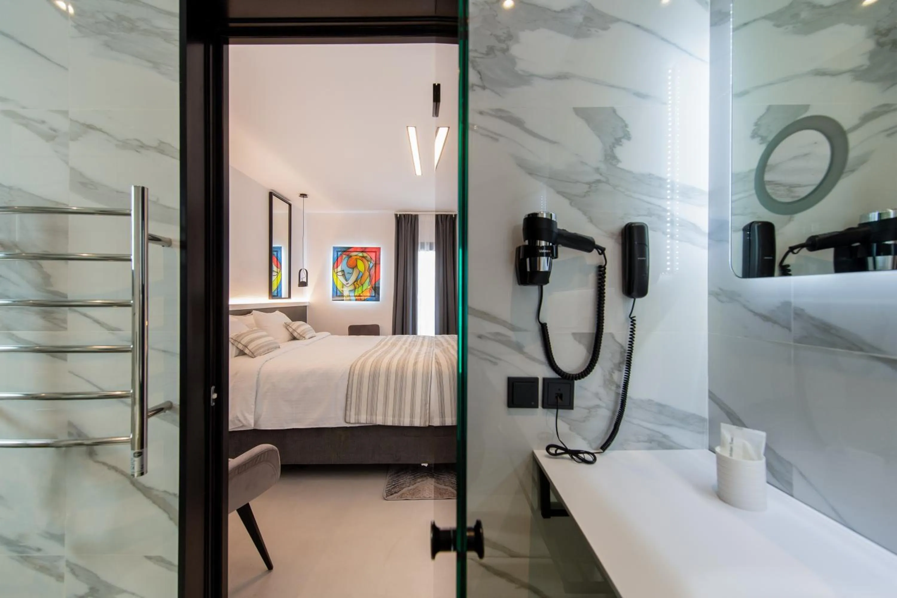 Bathroom in Central Boutique Hotel by naoussa hills adults only