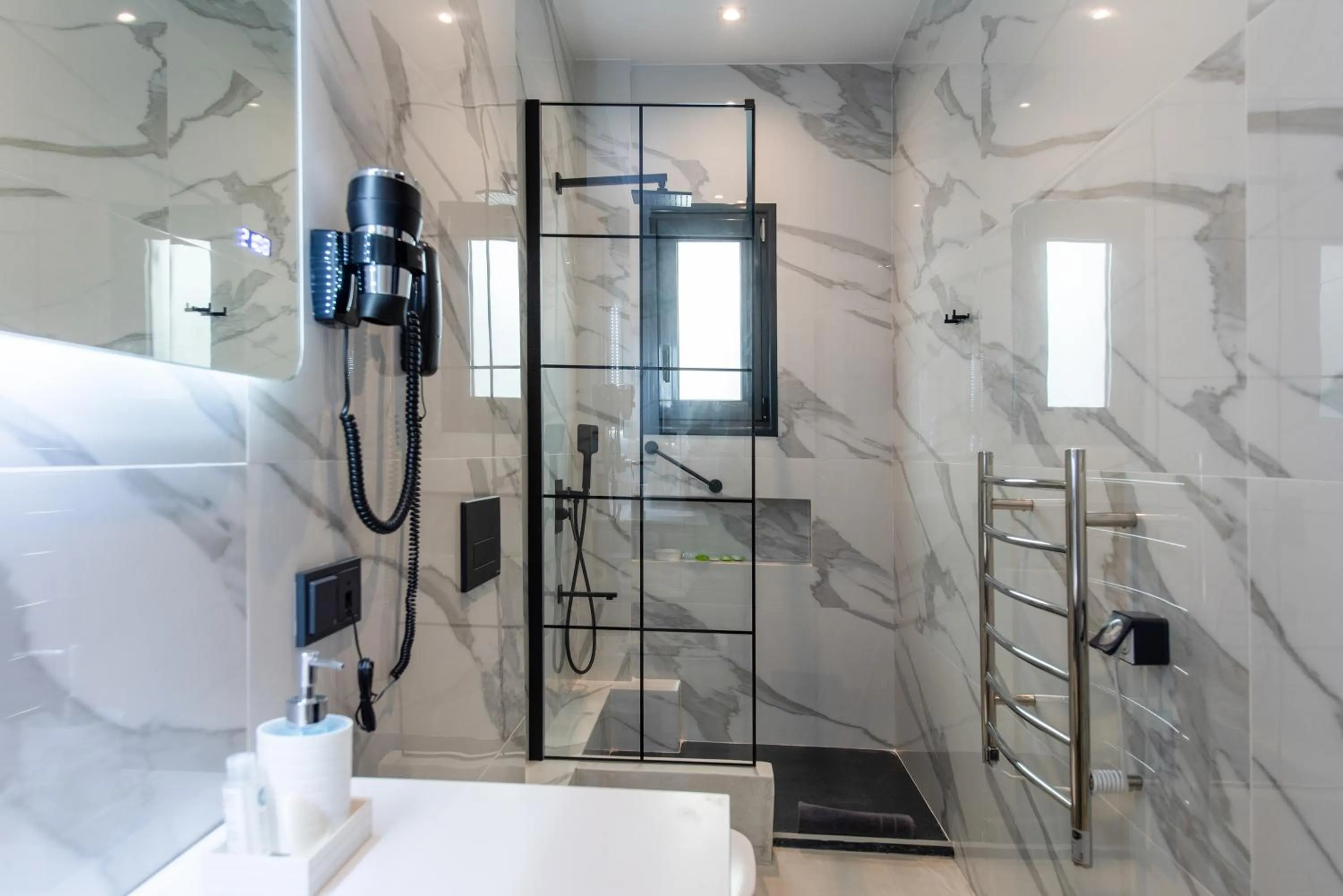 Bathroom in Central Boutique Hotel by naoussa hills adults only