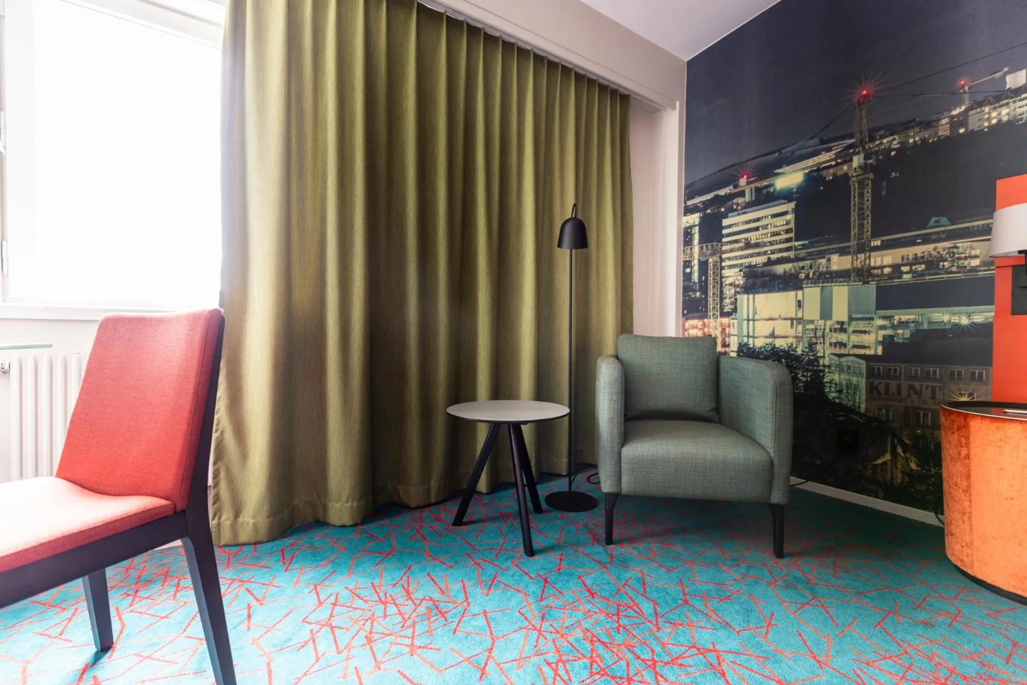 Seating area in ProfilHotels Nacka