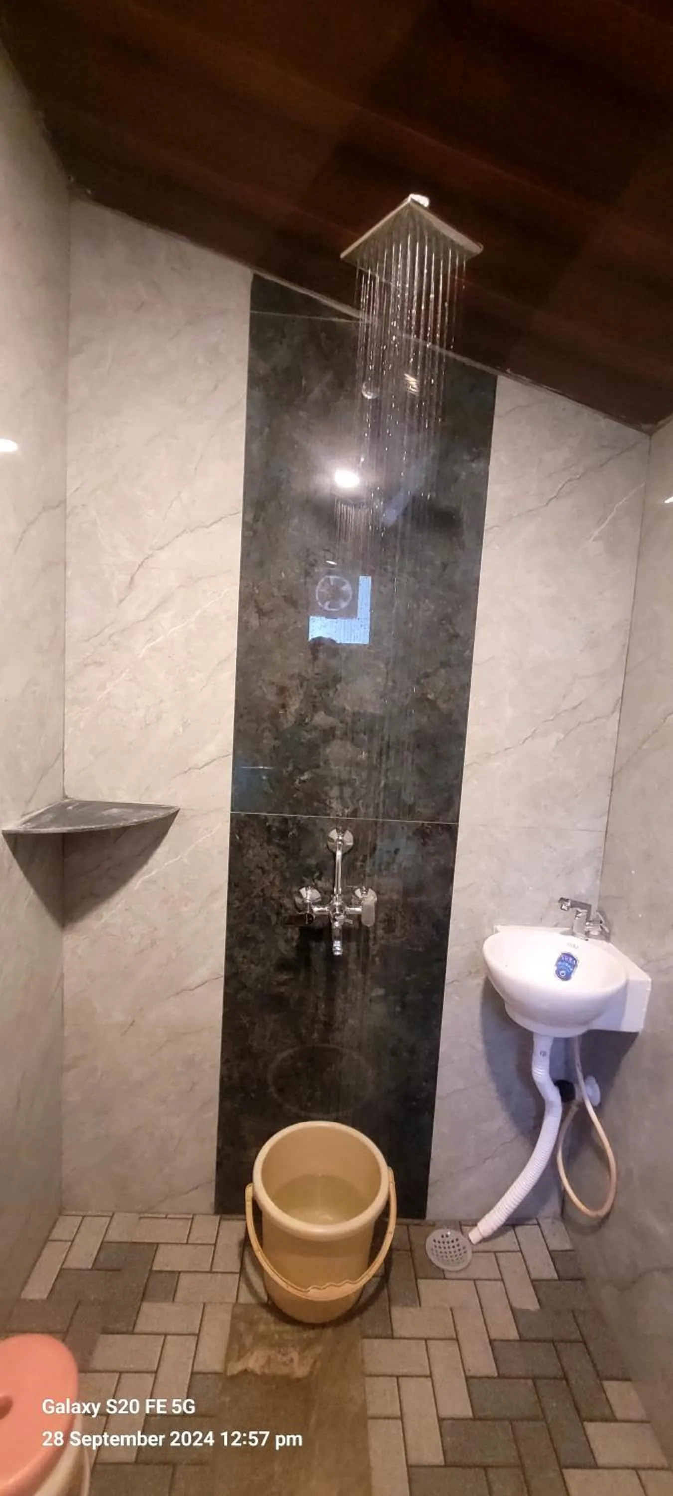 Shower in Niramaya beach view stay