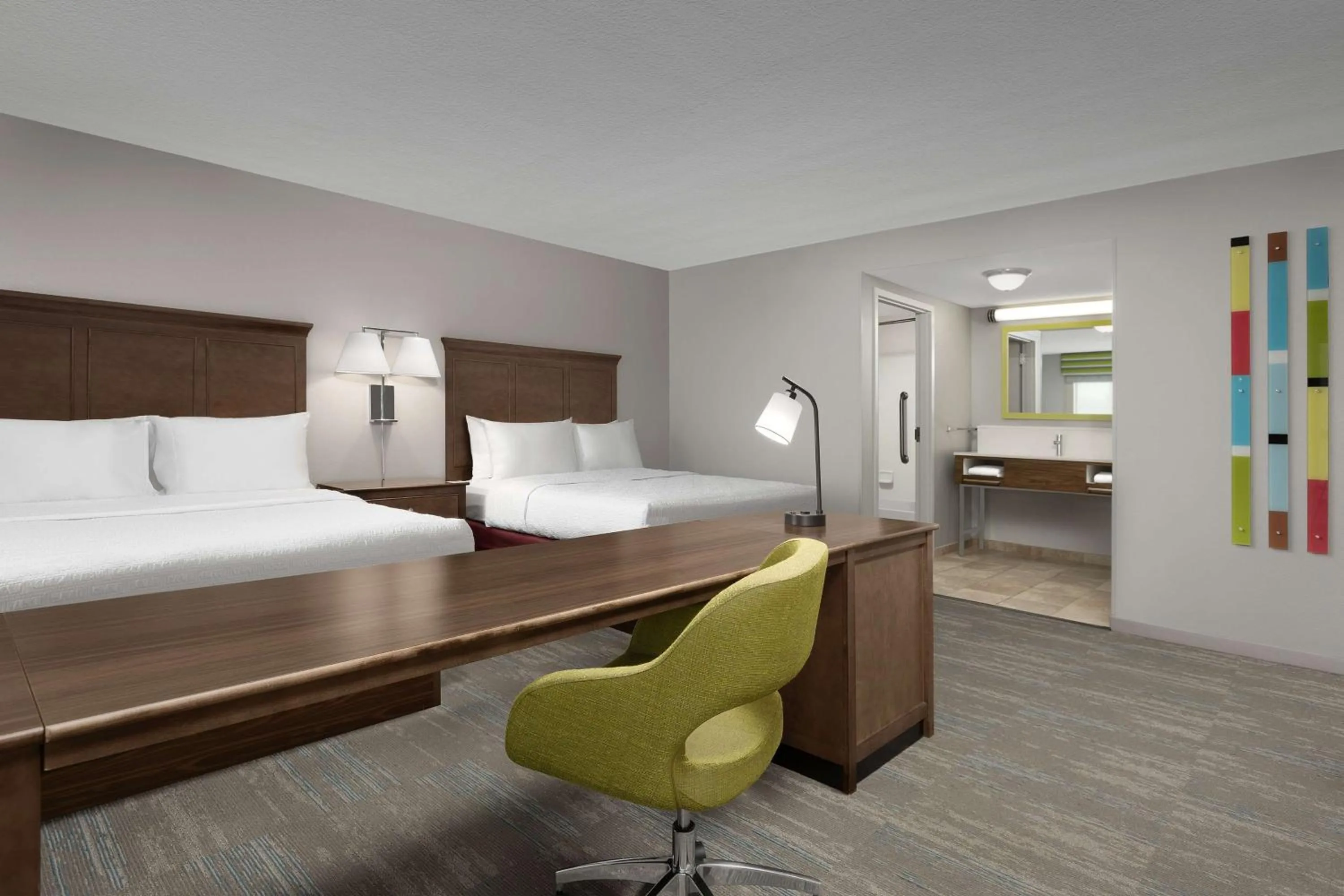 Bedroom, Bed in Hampton Inn & Suites Orlando North Altamonte Springs