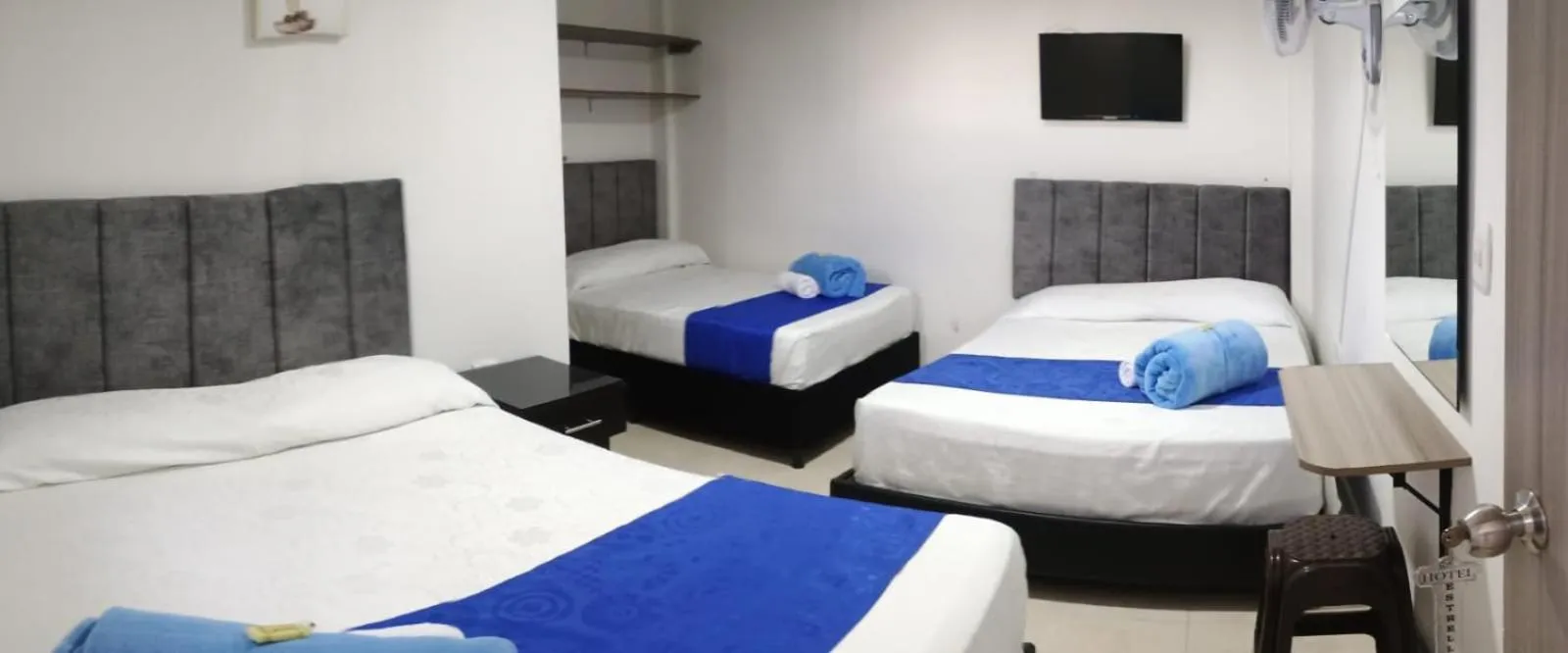 Bed in Hotel Cafe Estrella