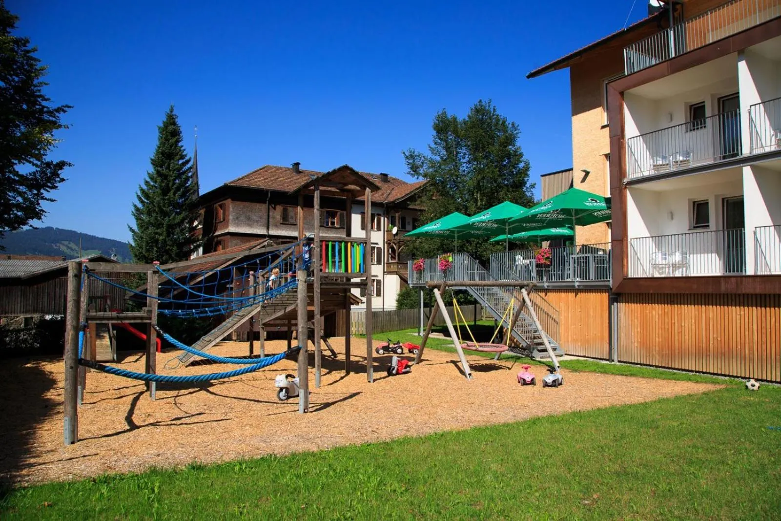 Children play ground in Familienhotel Adler