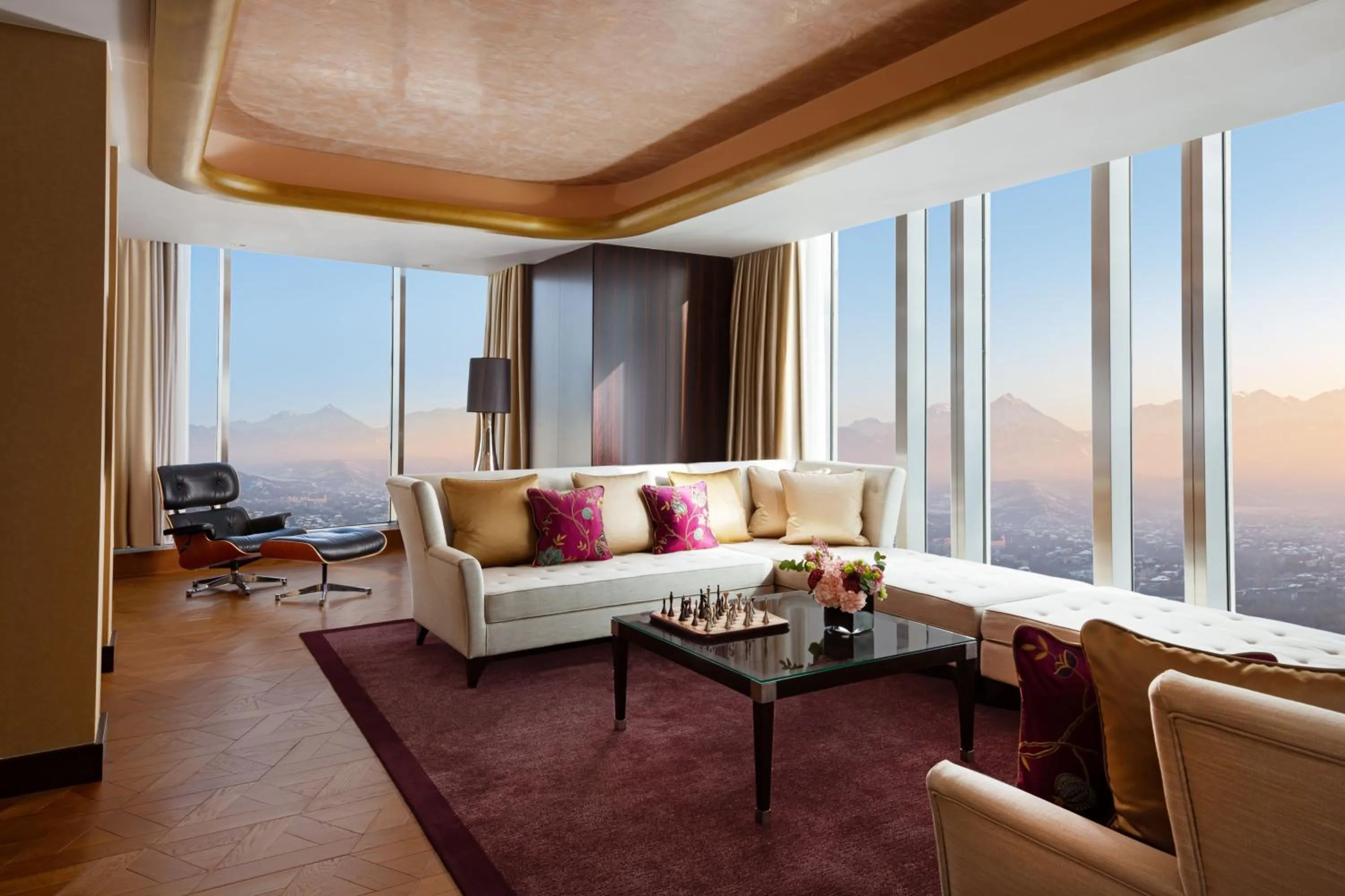 Living room in The Ritz-Carlton, Almaty