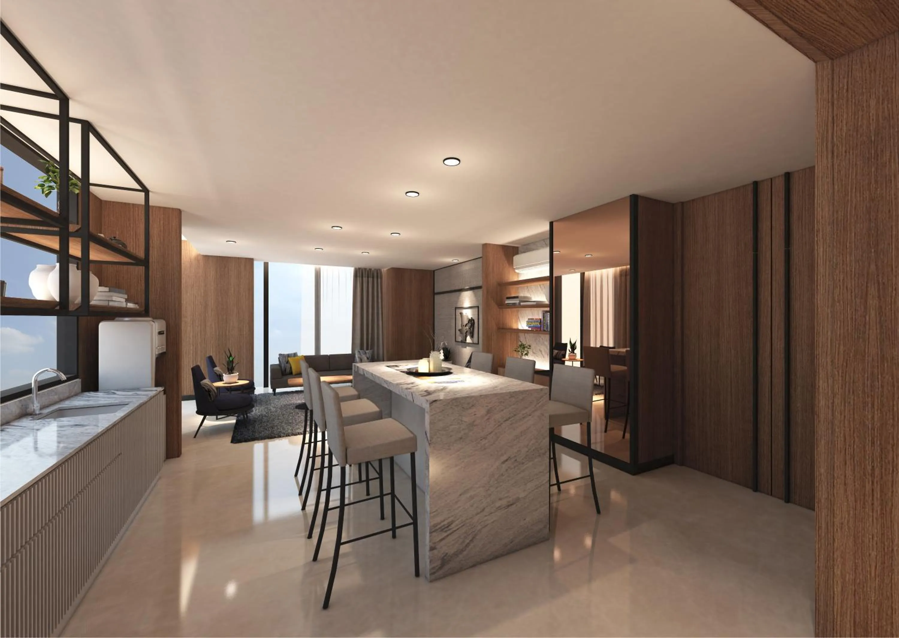 Communal lounge/ TV room in Somerset Sudirman Jakarta