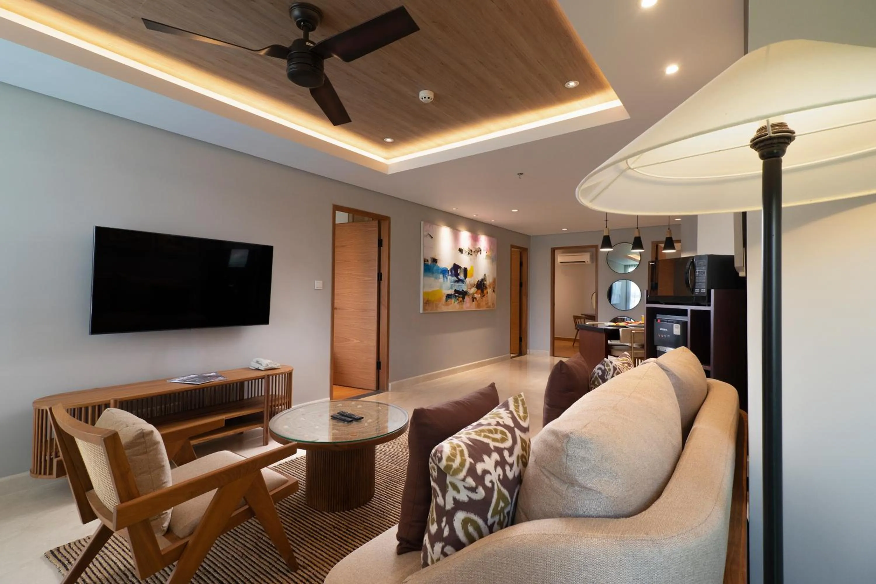 Living room in Beachwalk Residence