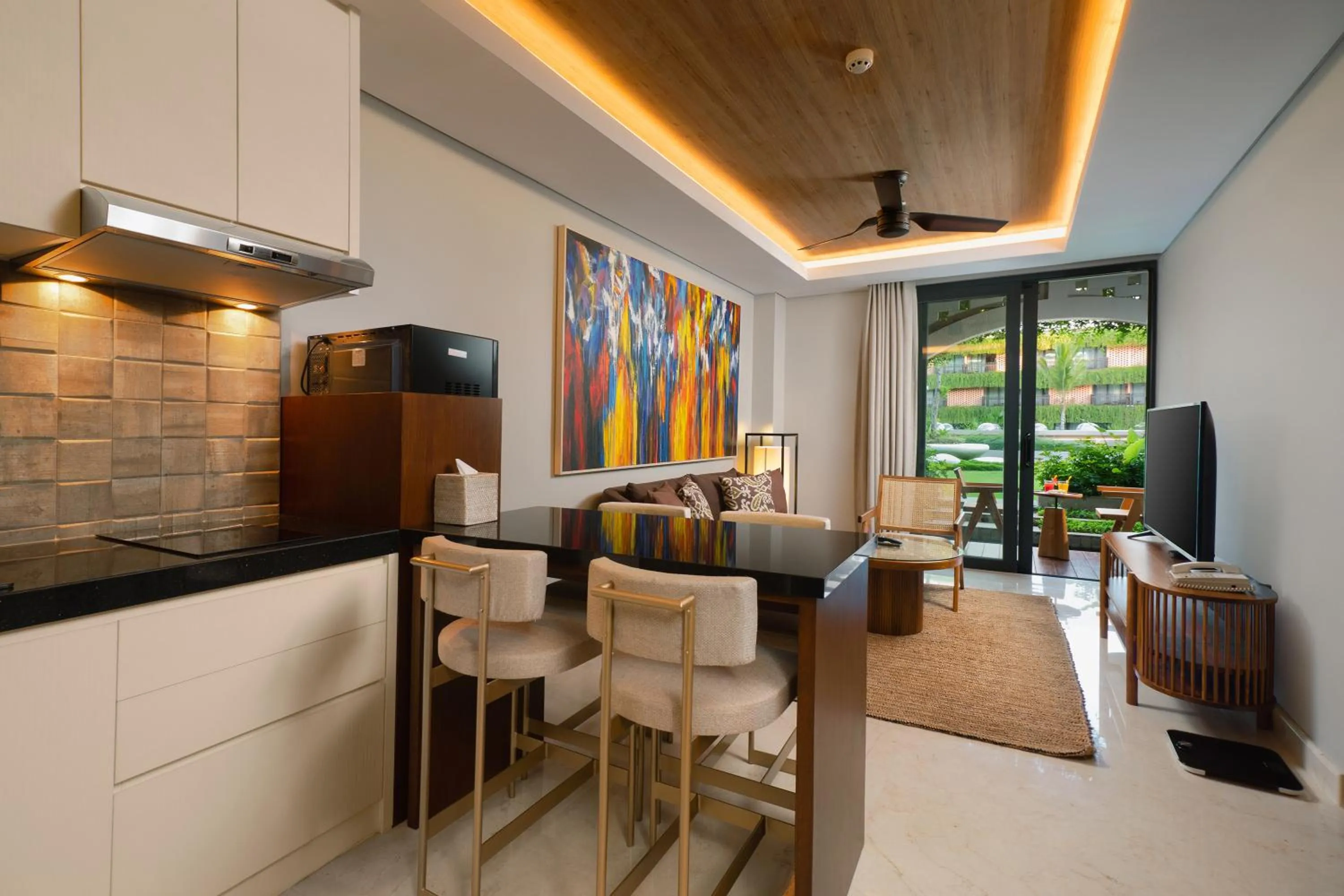 Living room in Beachwalk Residence