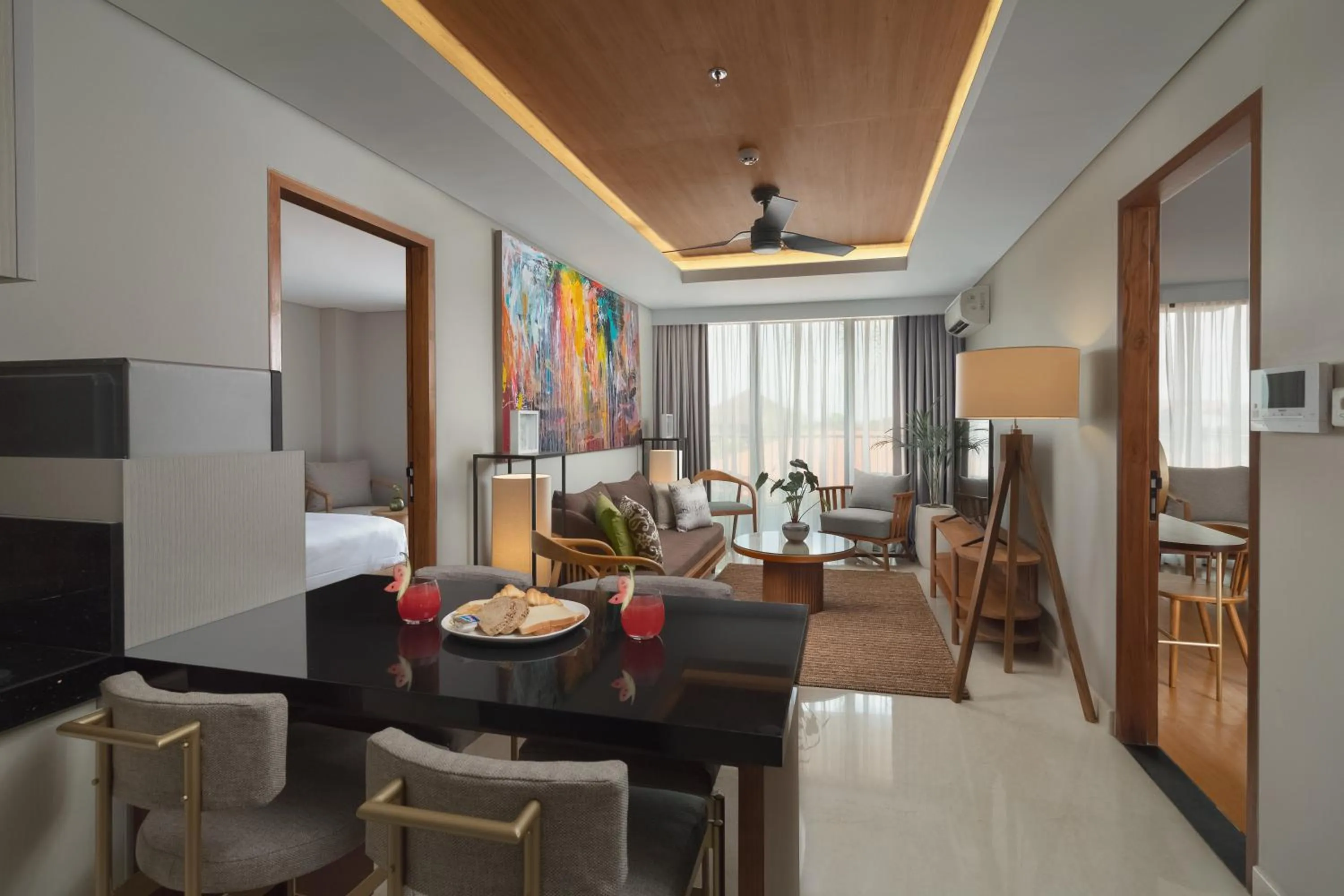 Living room in Beachwalk Residence