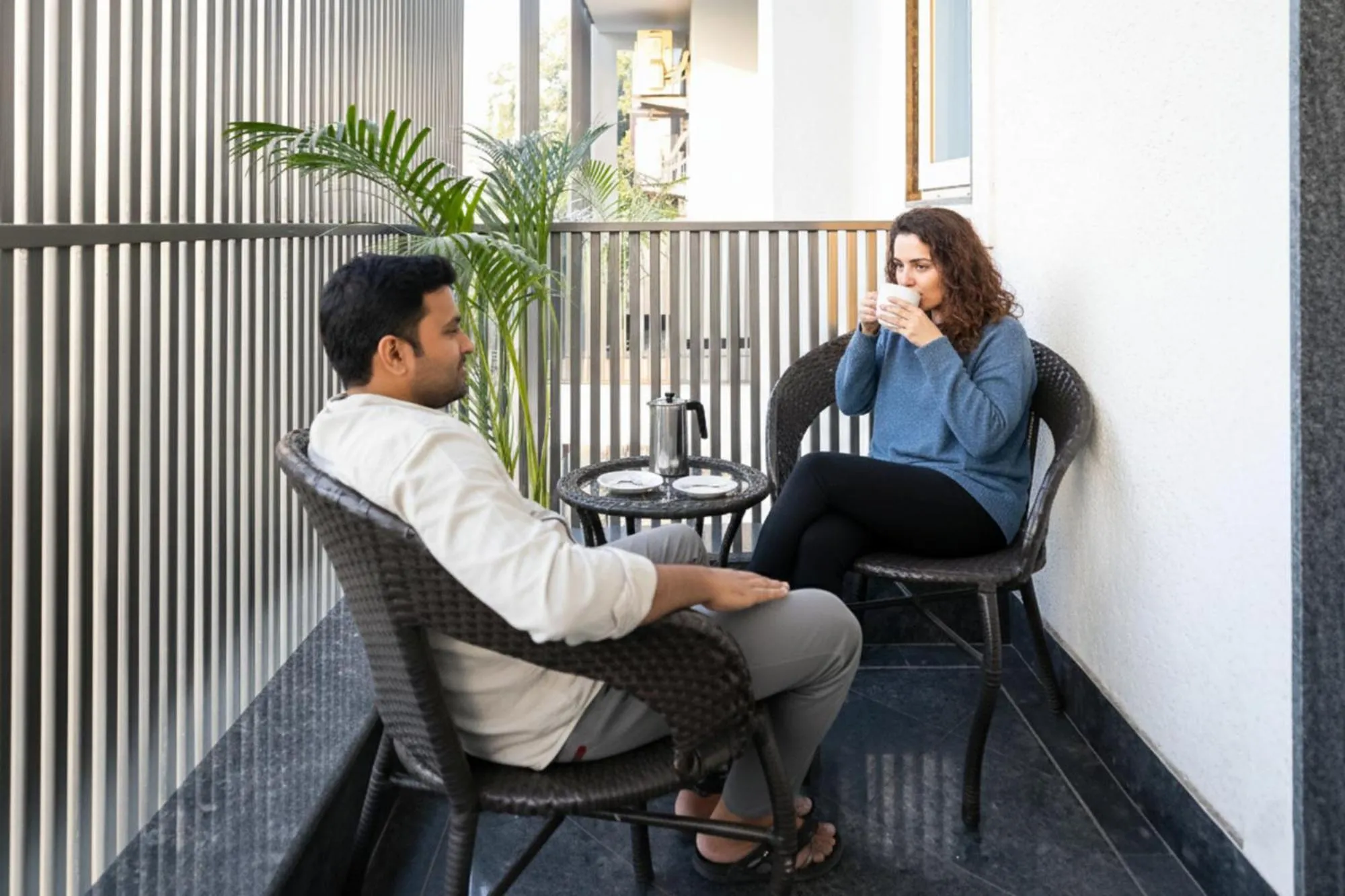 Lobby or reception in FabHotel La Paz Stay B&B