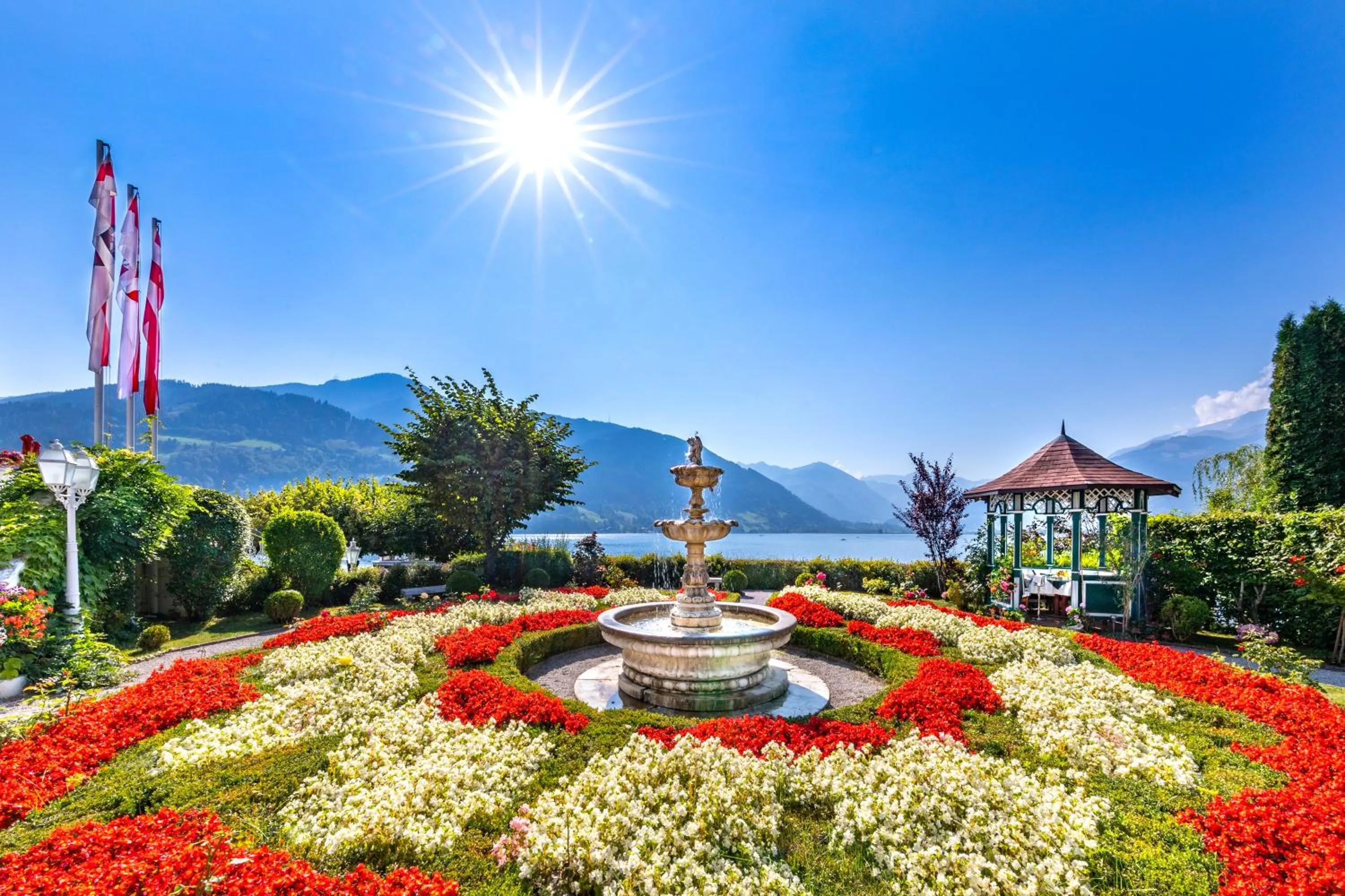 Garden in Grand Hotel Zell am See