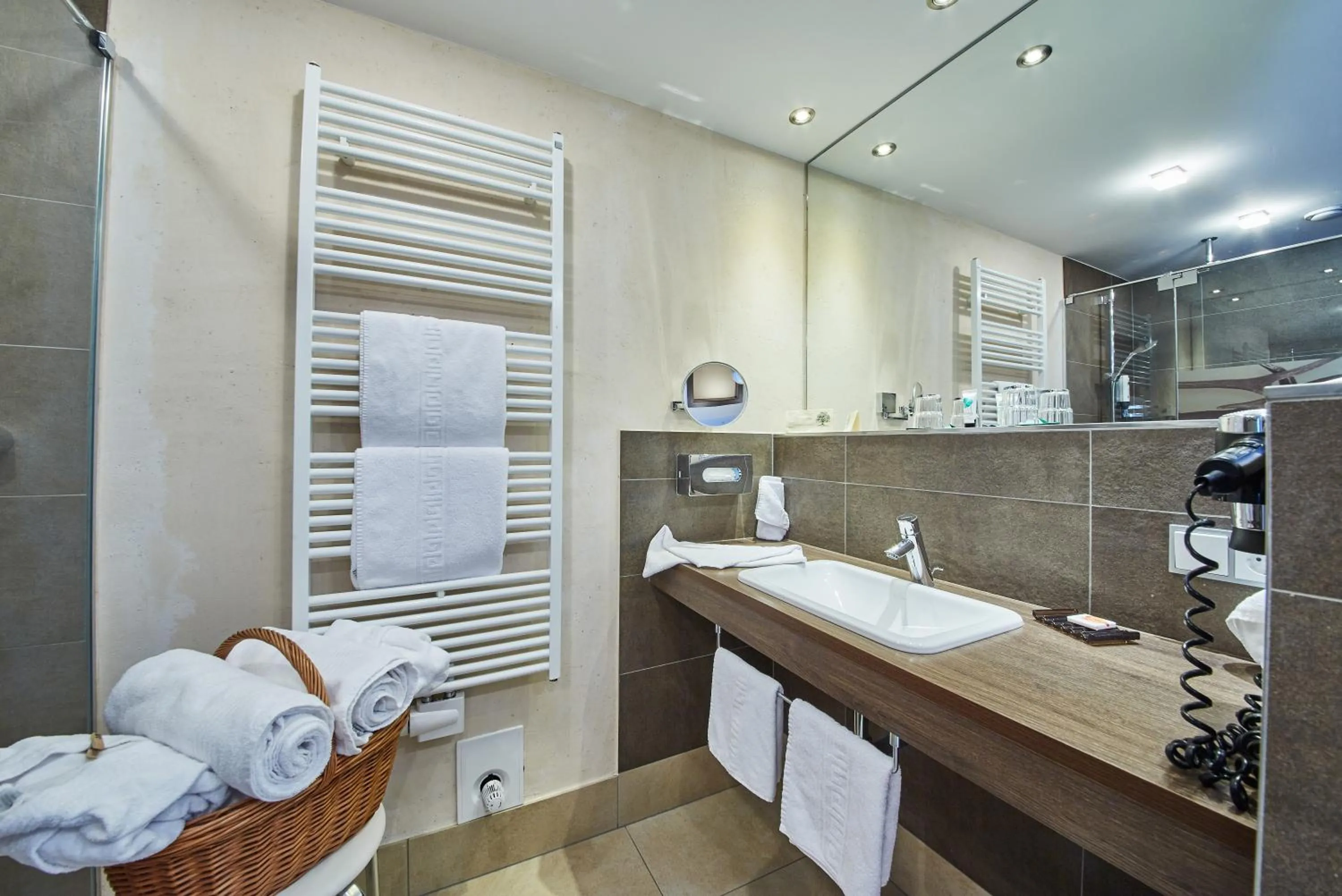 Shower in Hotel DIE SONNE