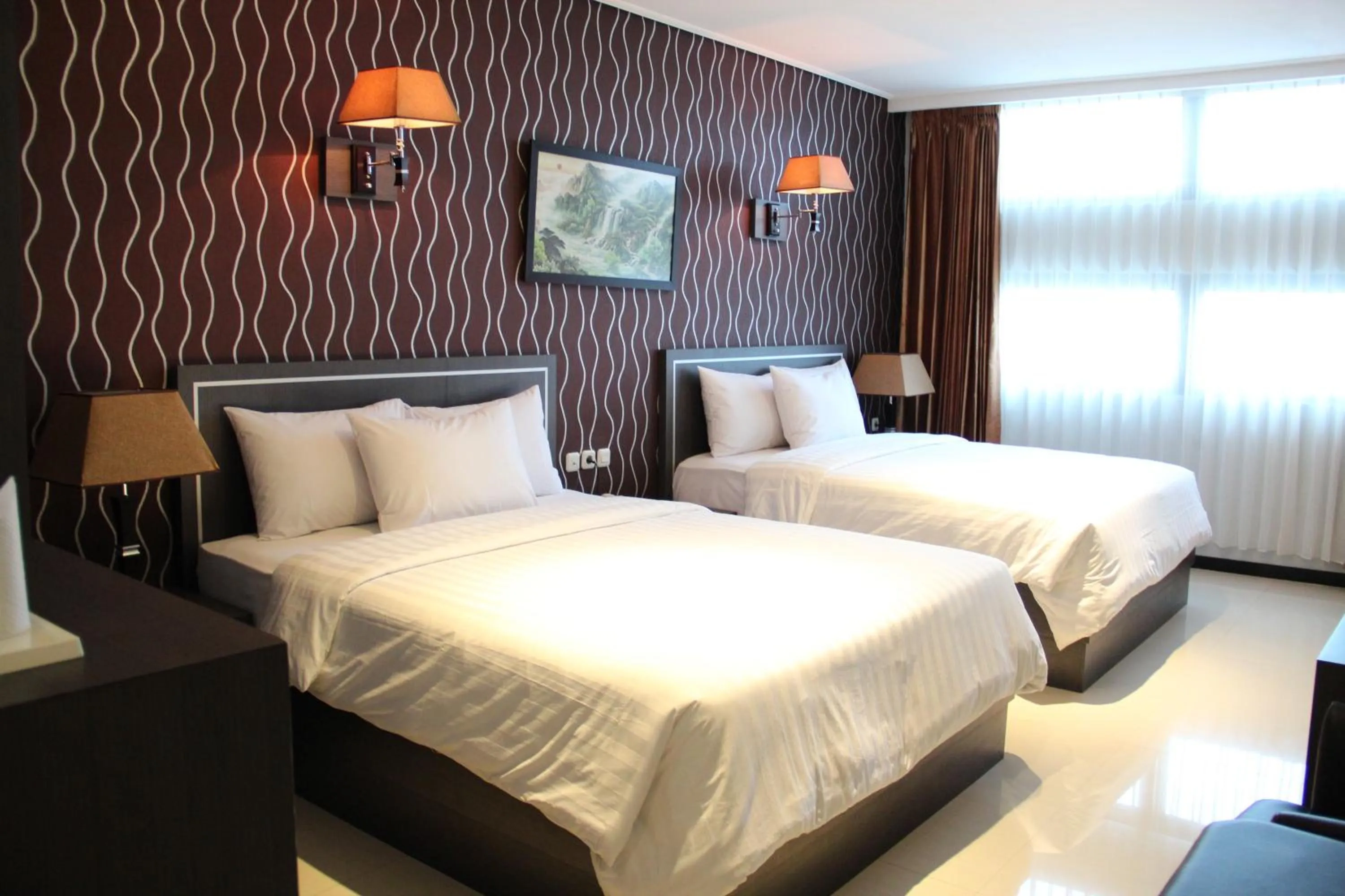 Bedroom, Bed in Hotel Victory Bandung