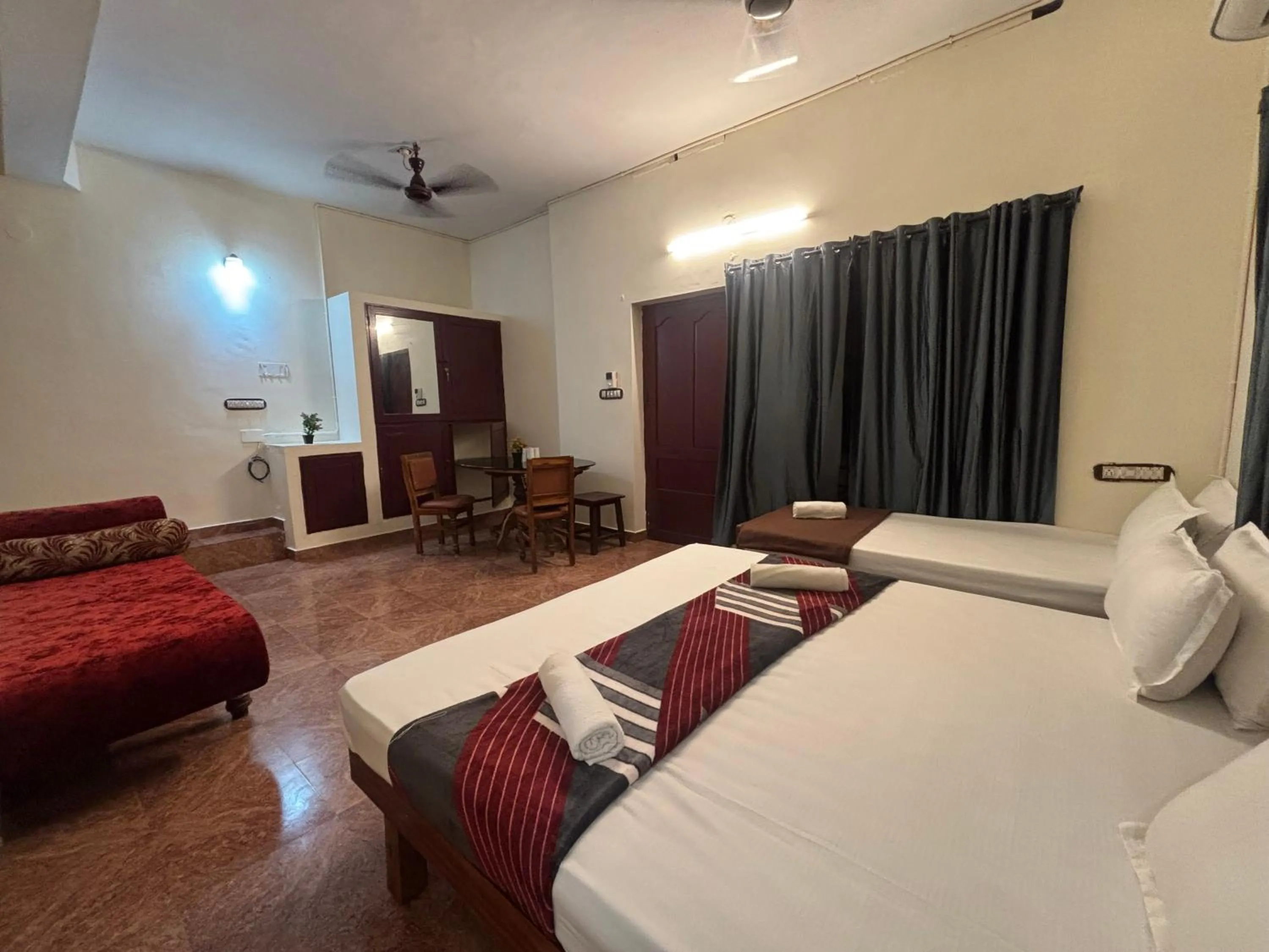 Bed in The Ocean Park Beach Resort