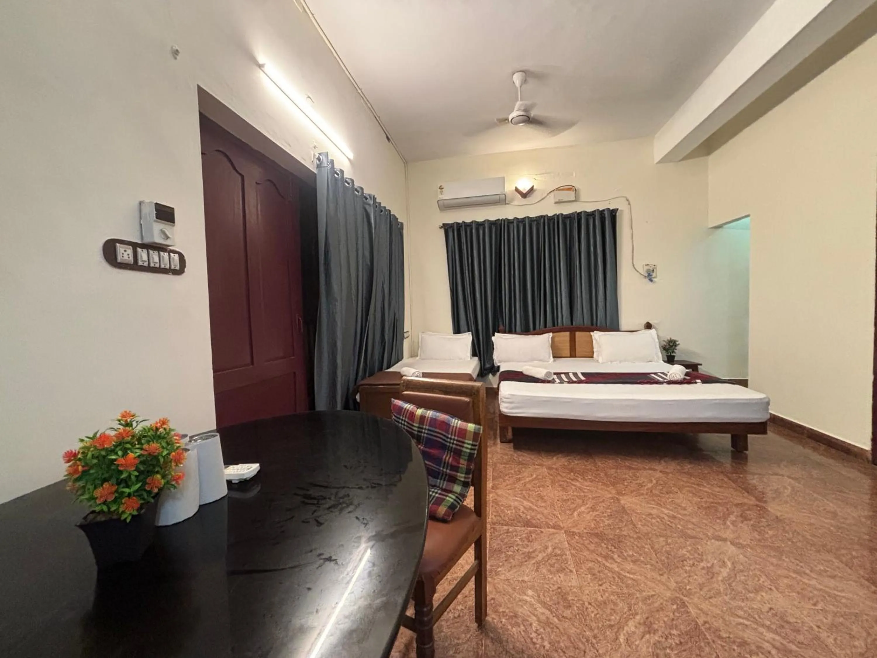 Bed in The Ocean Park Beach Resort