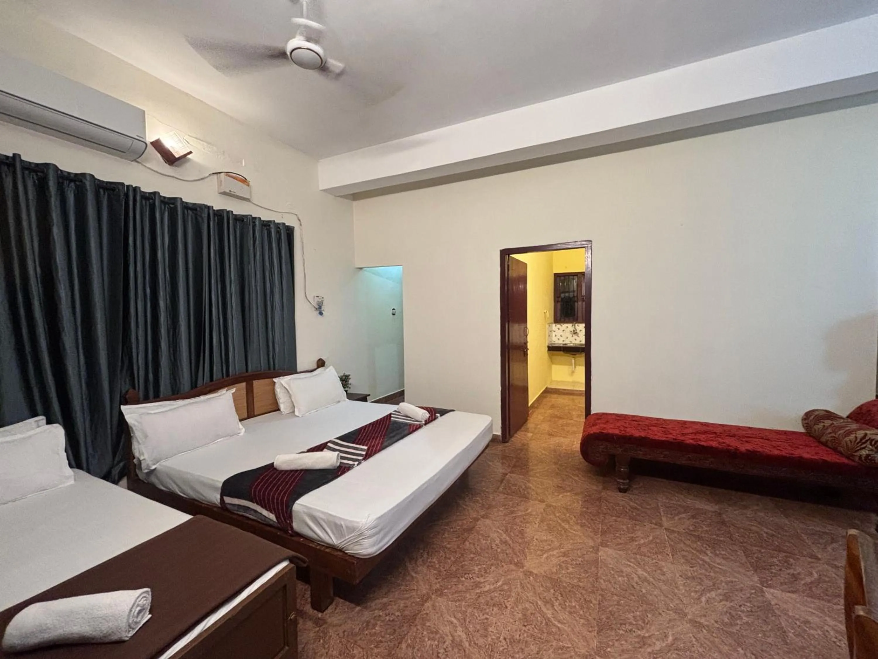 Bed in The Ocean Park Beach Resort