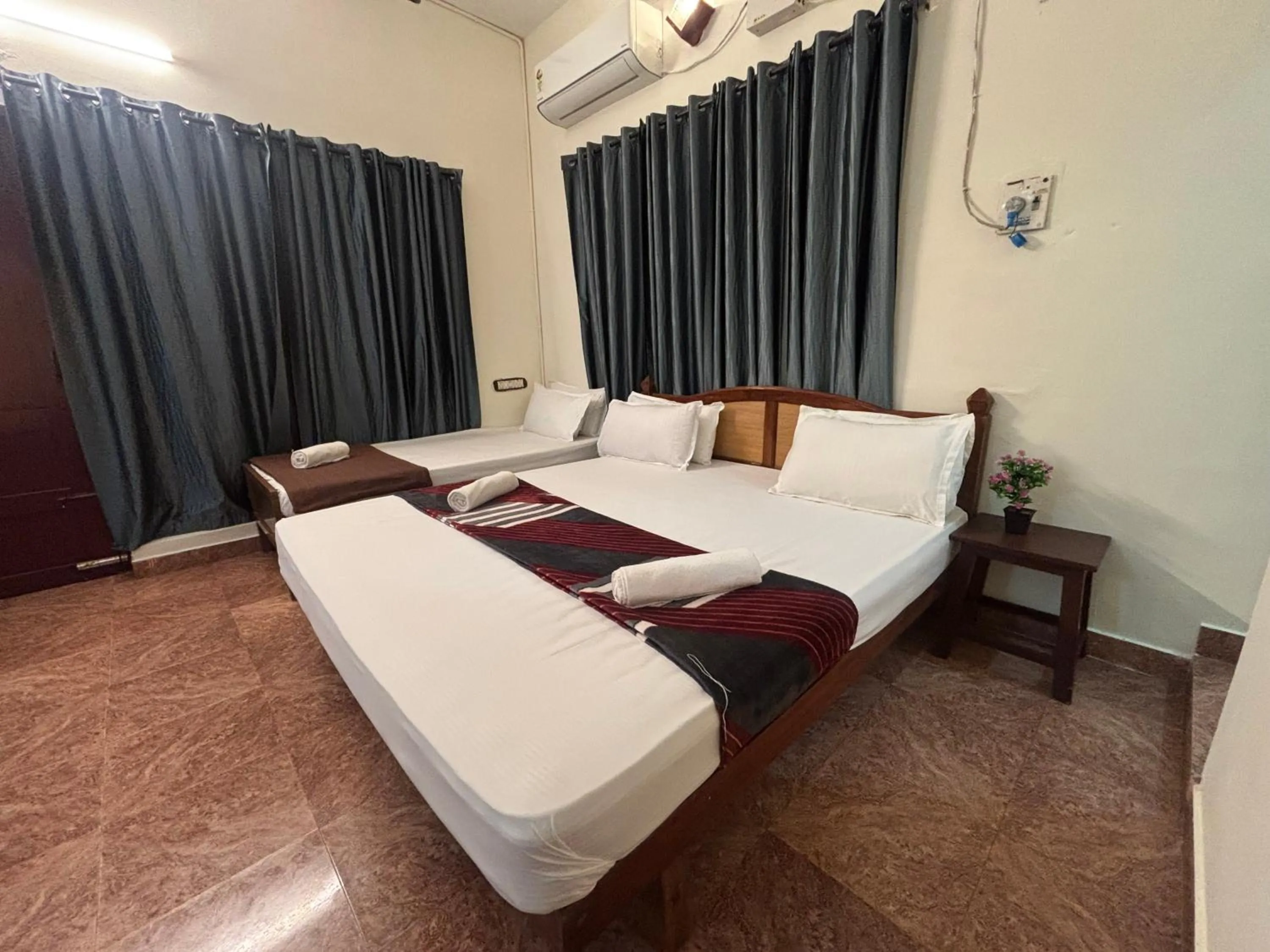 Bed in The Ocean Park Beach Resort