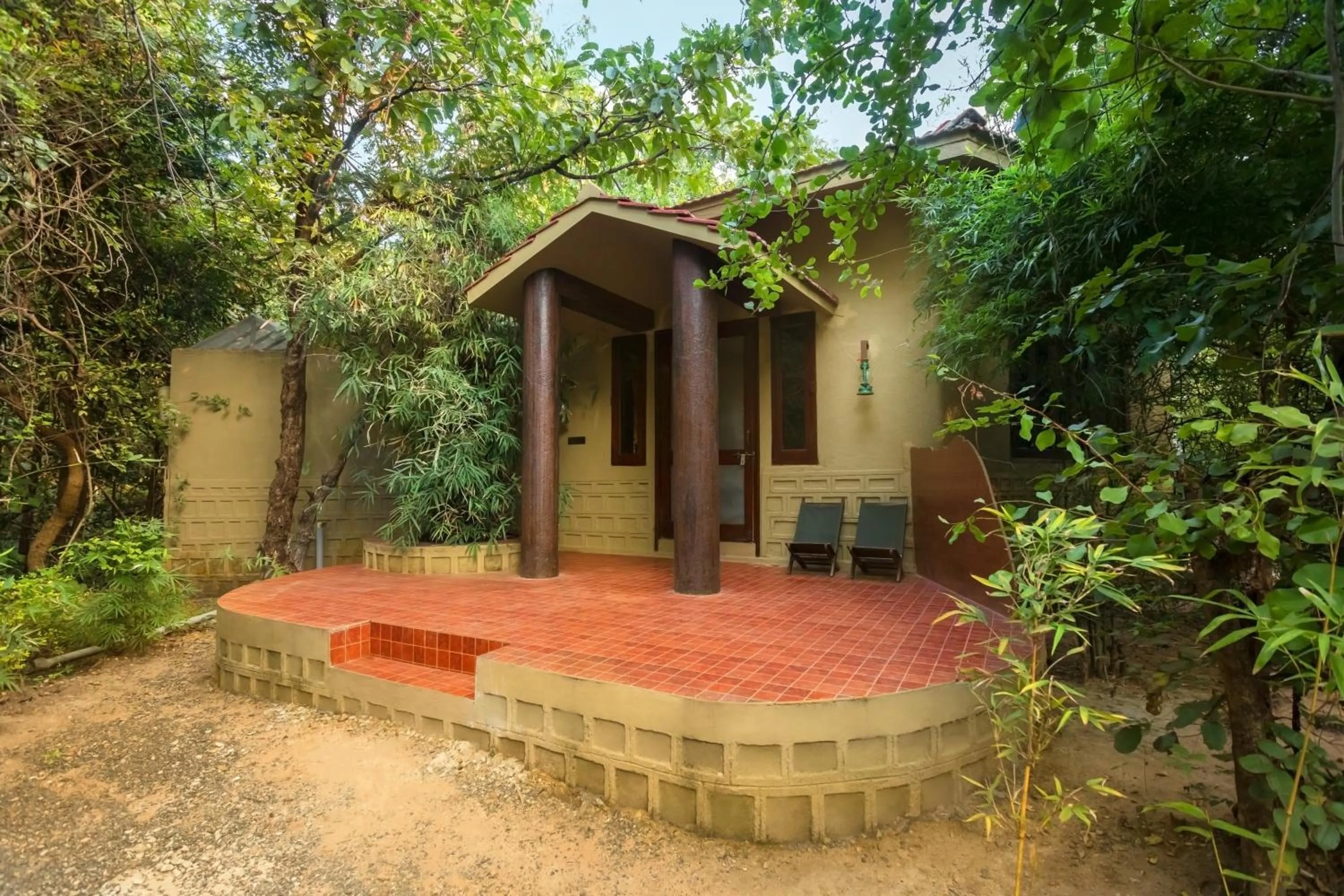 Garden view in Pench Jungle Camp