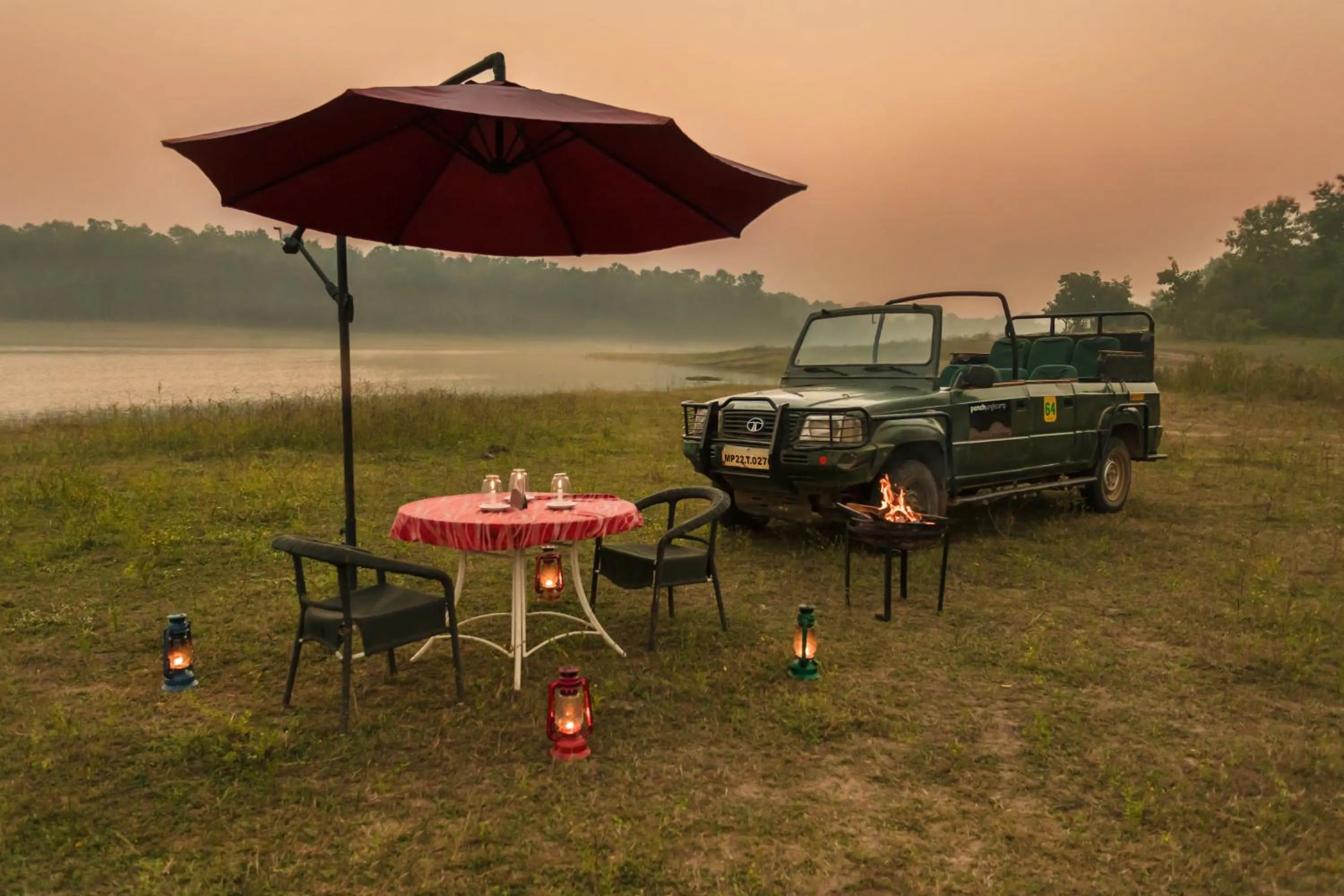 Garden in Pench Jungle Camp