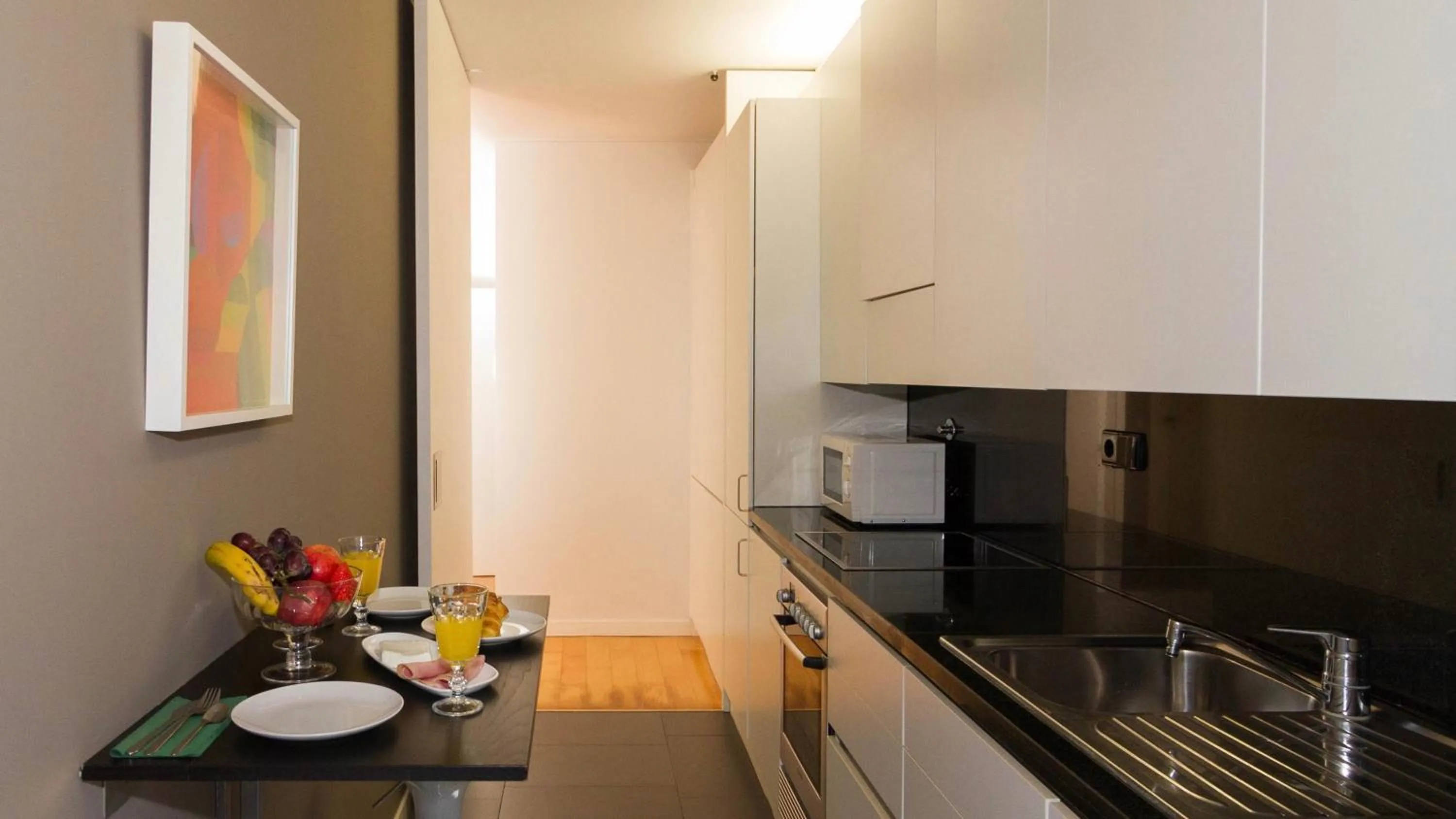 Kitchen or kitchenette in Oriente Rio Apartments by APT IIN - Parque das Nações