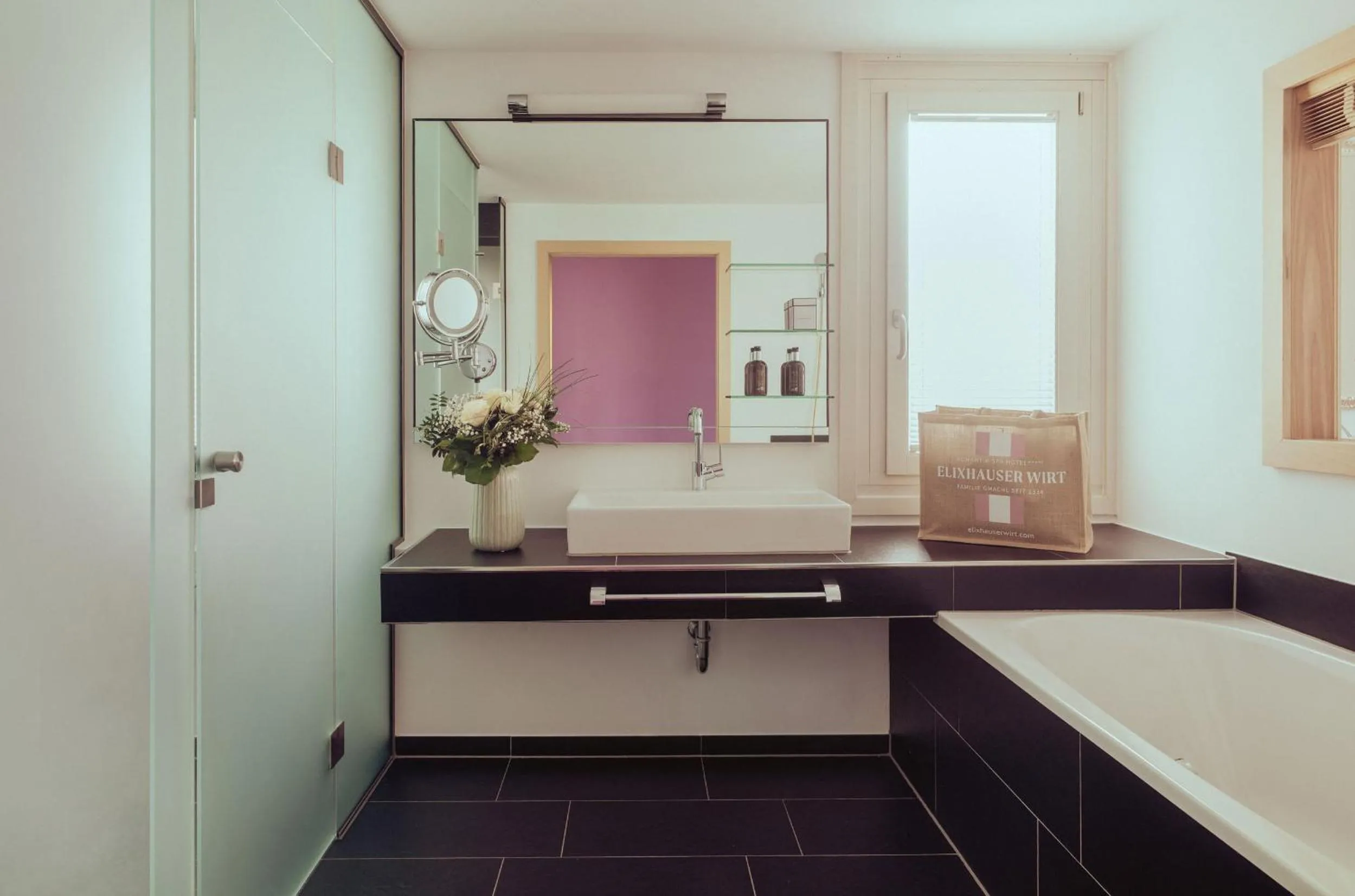 Bathroom in Romantik Spa Hotel Elixhauser Wirt