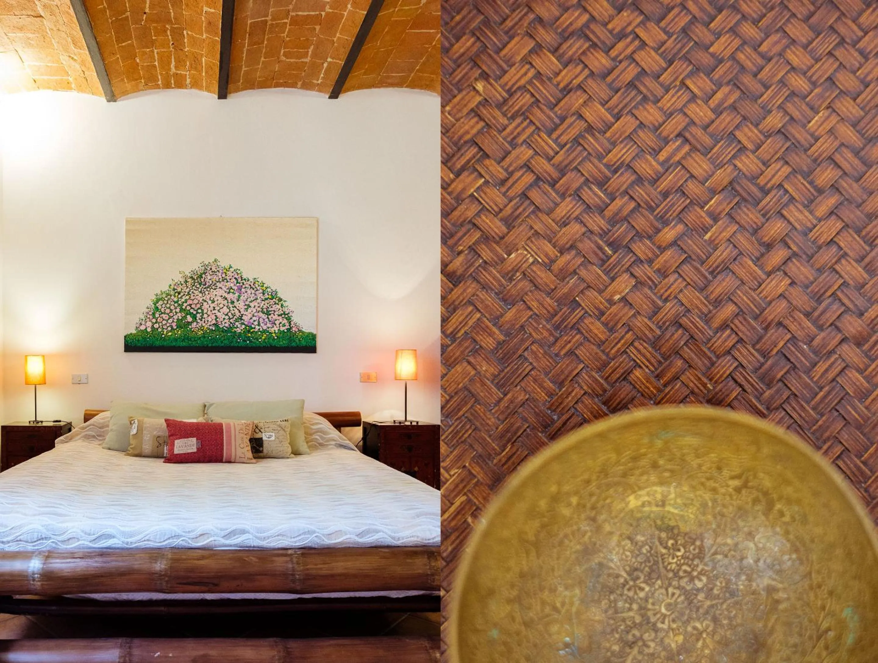 Decorative detail, Bed in Agriturismo Cavalierino