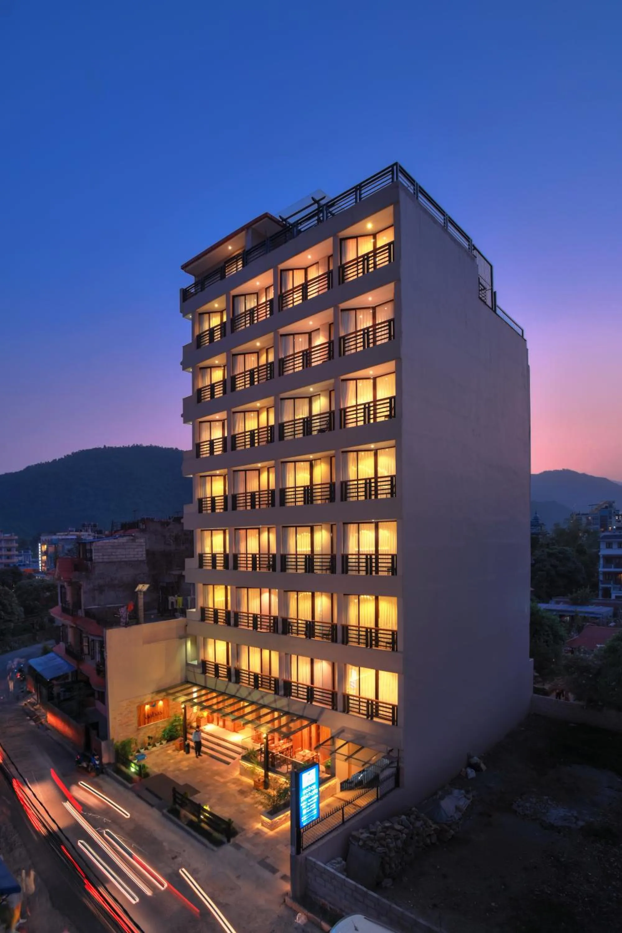 Property building in Aabas Pokhara by Barahi Hospitality