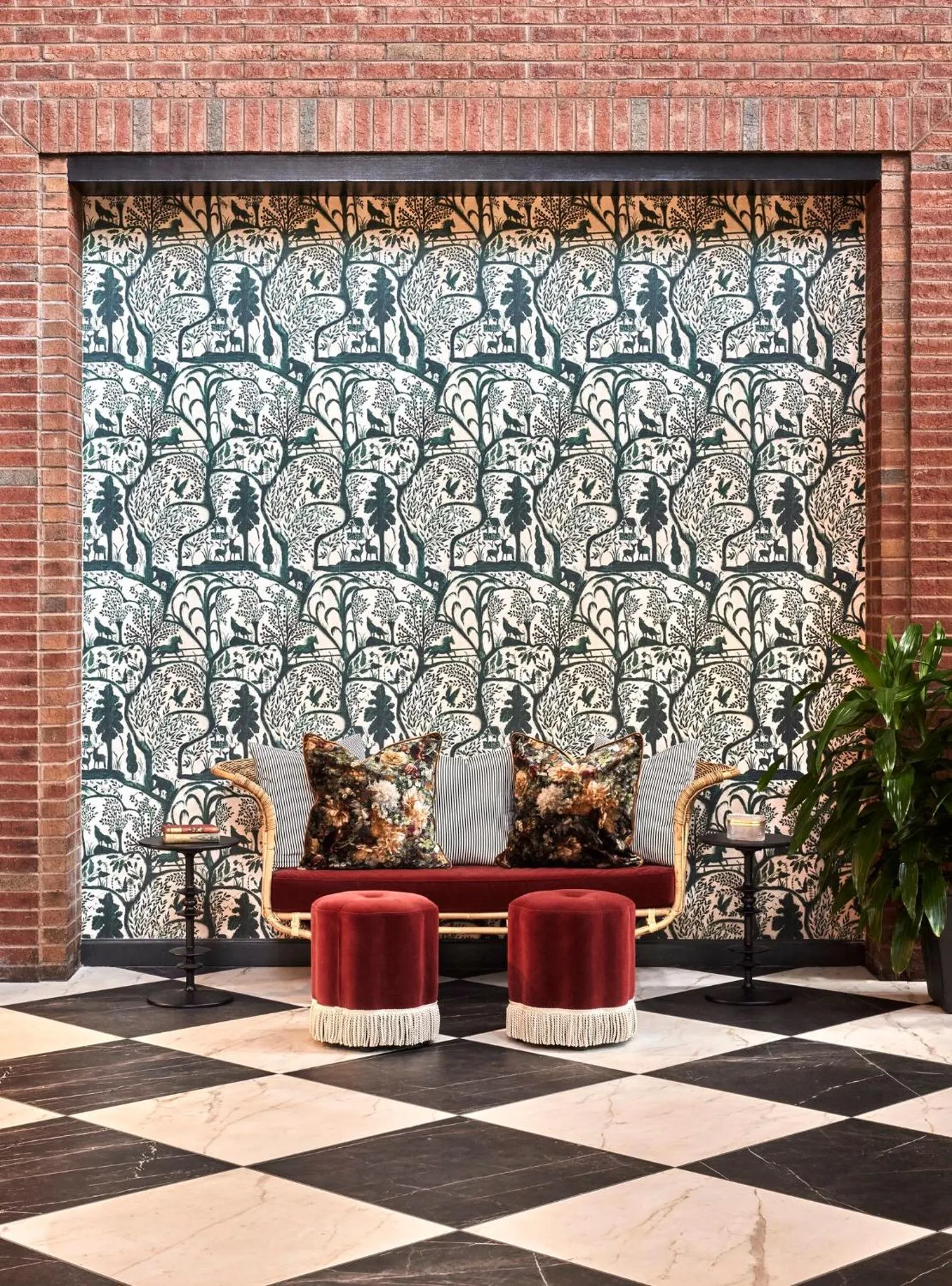 Lobby or reception in Omni Charlottesville Hotel