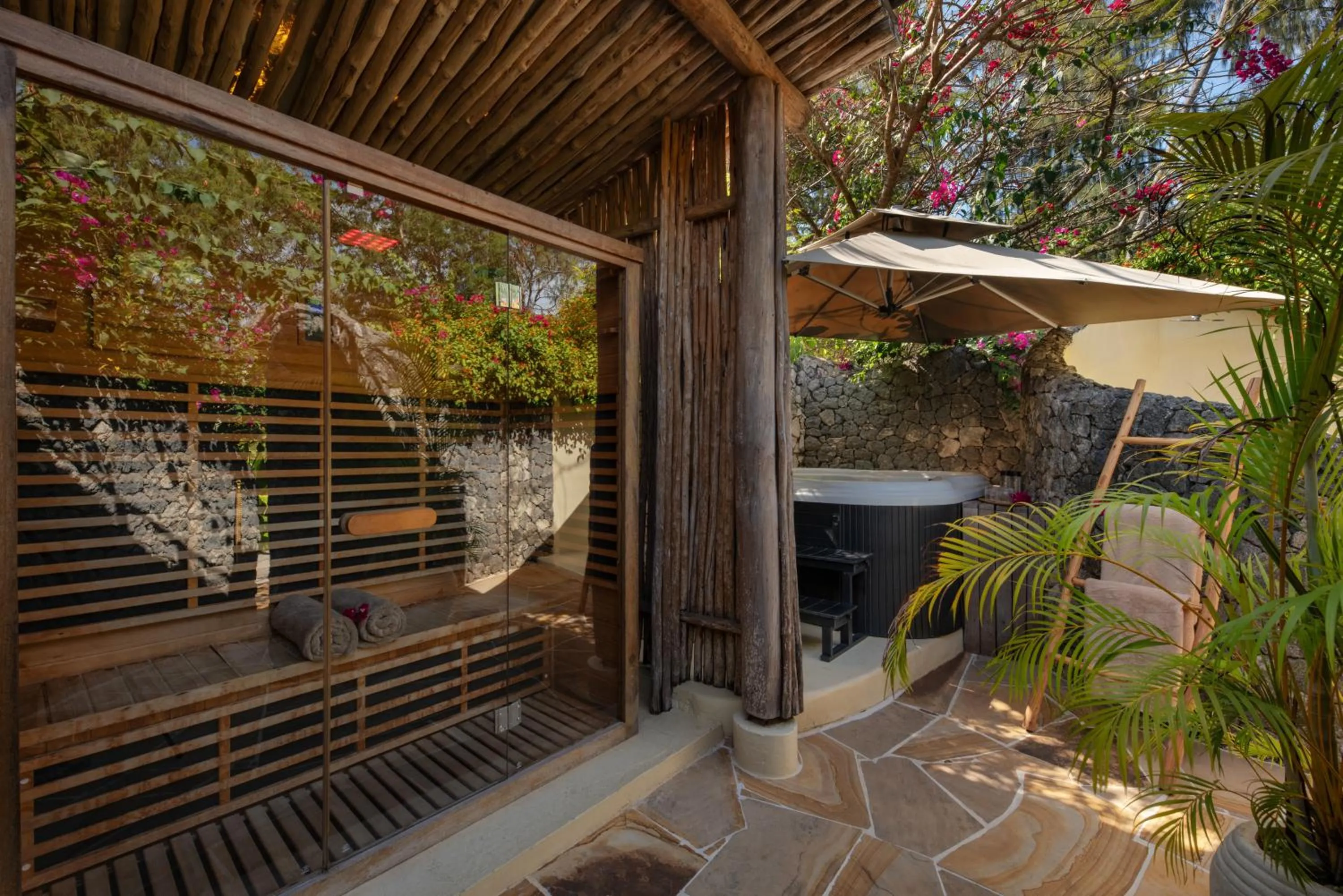 Sauna in Zanzibar White Sand Luxury Villas & Spa - Relais & Chateaux
