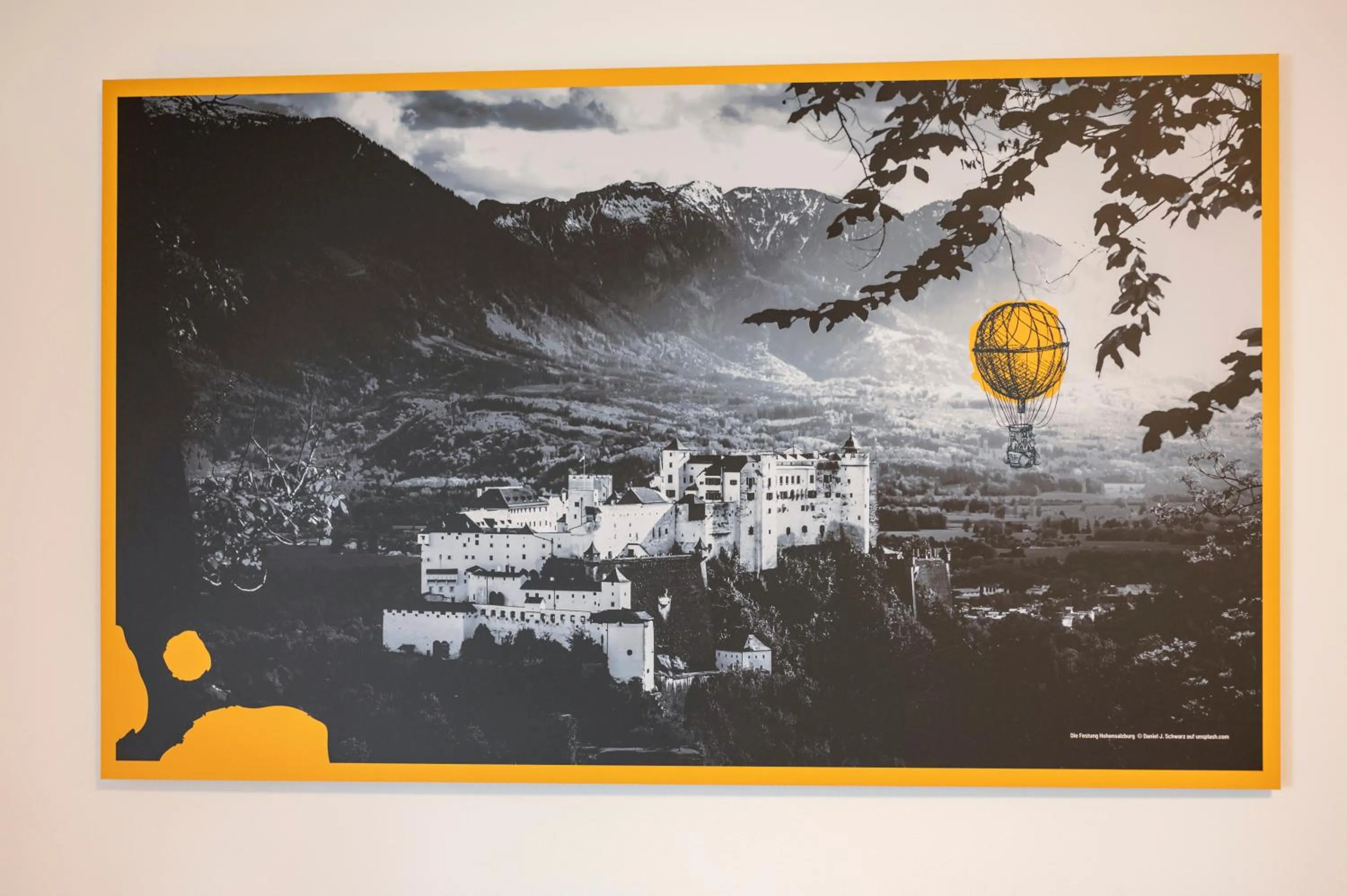 Decorative detail in Salzburg Hotel Lilienhof