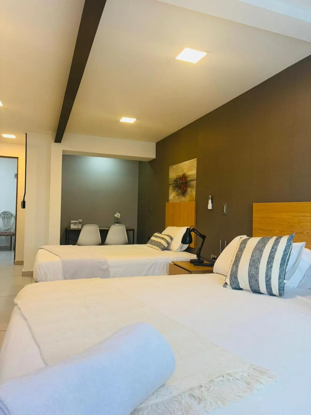 Bed in Hotel Bambu Milla De Oro