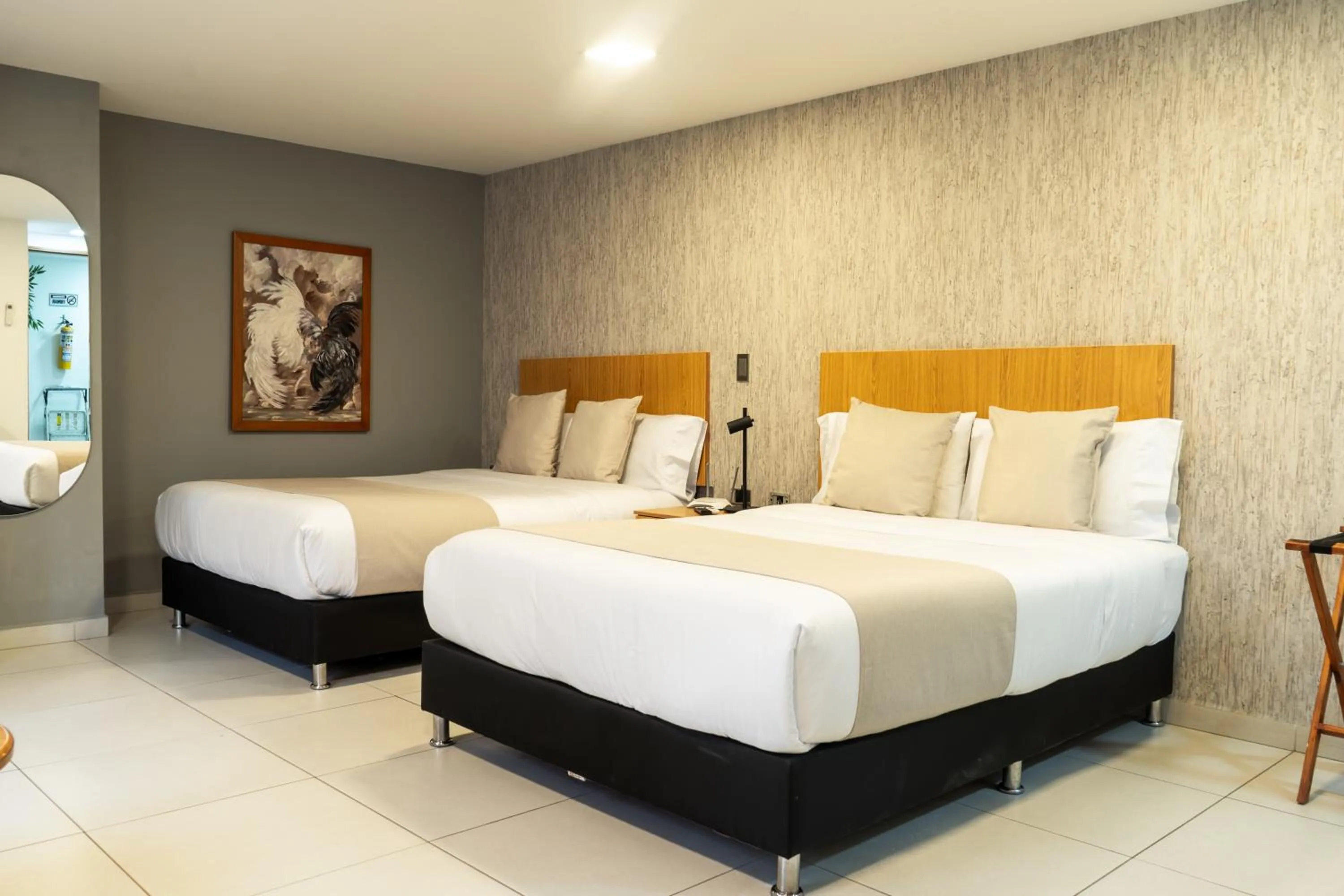 Bed in Hotel Bambu Milla De Oro