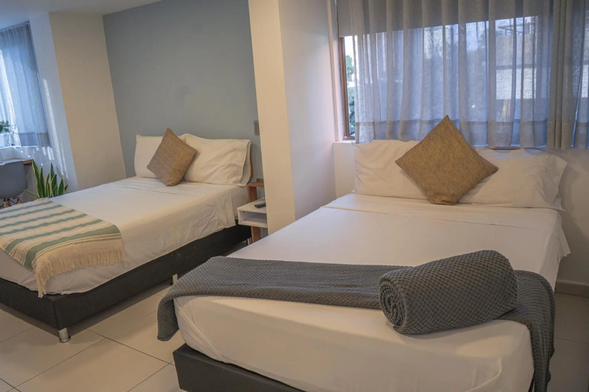 Bed in Hotel Bambu Milla De Oro