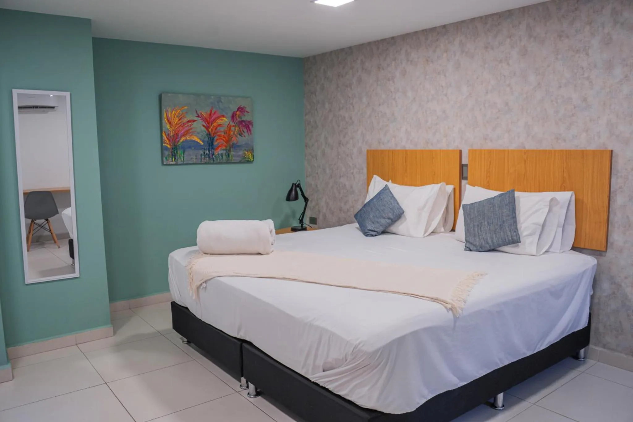 Bed in Hotel Bambu Milla De Oro