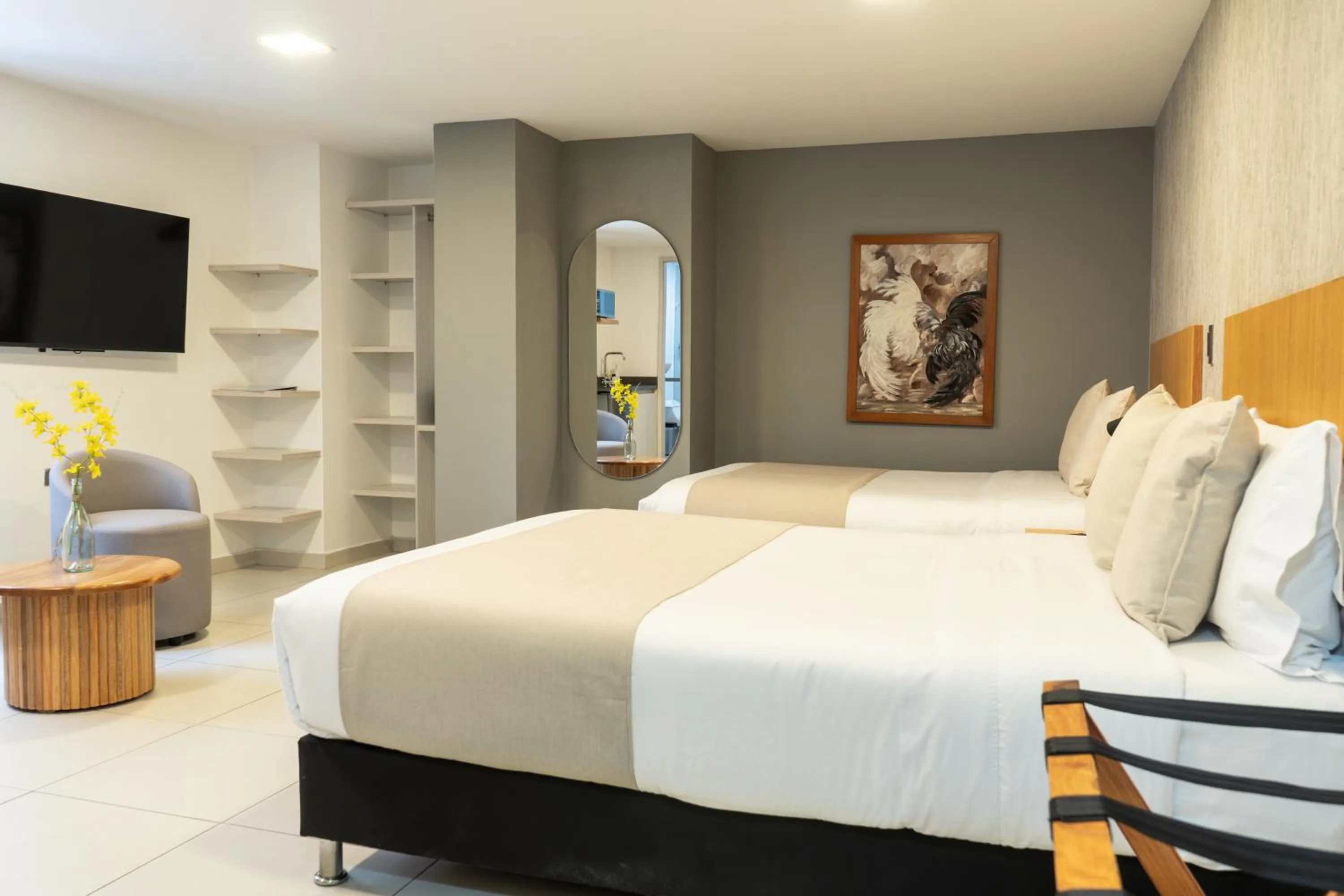 Bed in Hotel Bambu Milla De Oro