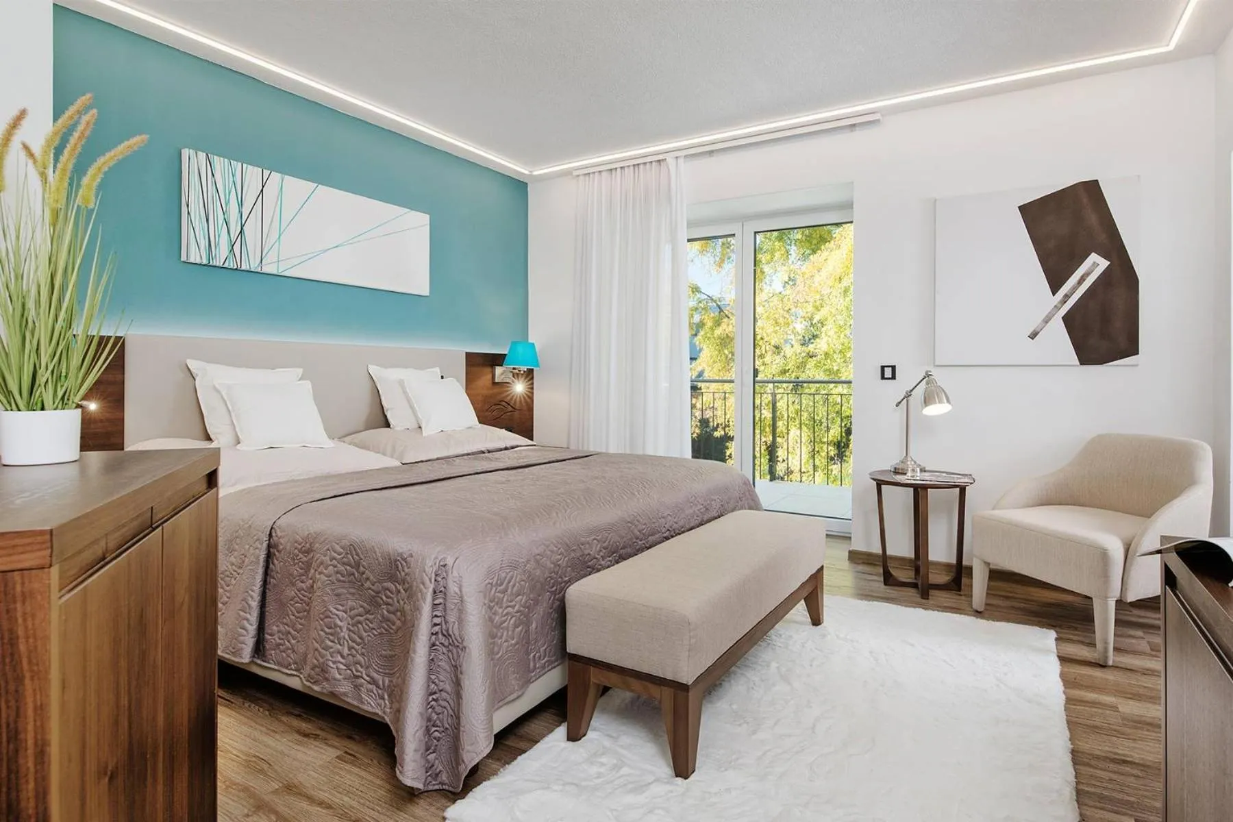 Bed in Boutiquehotel Wörthersee - Serviced Apartments