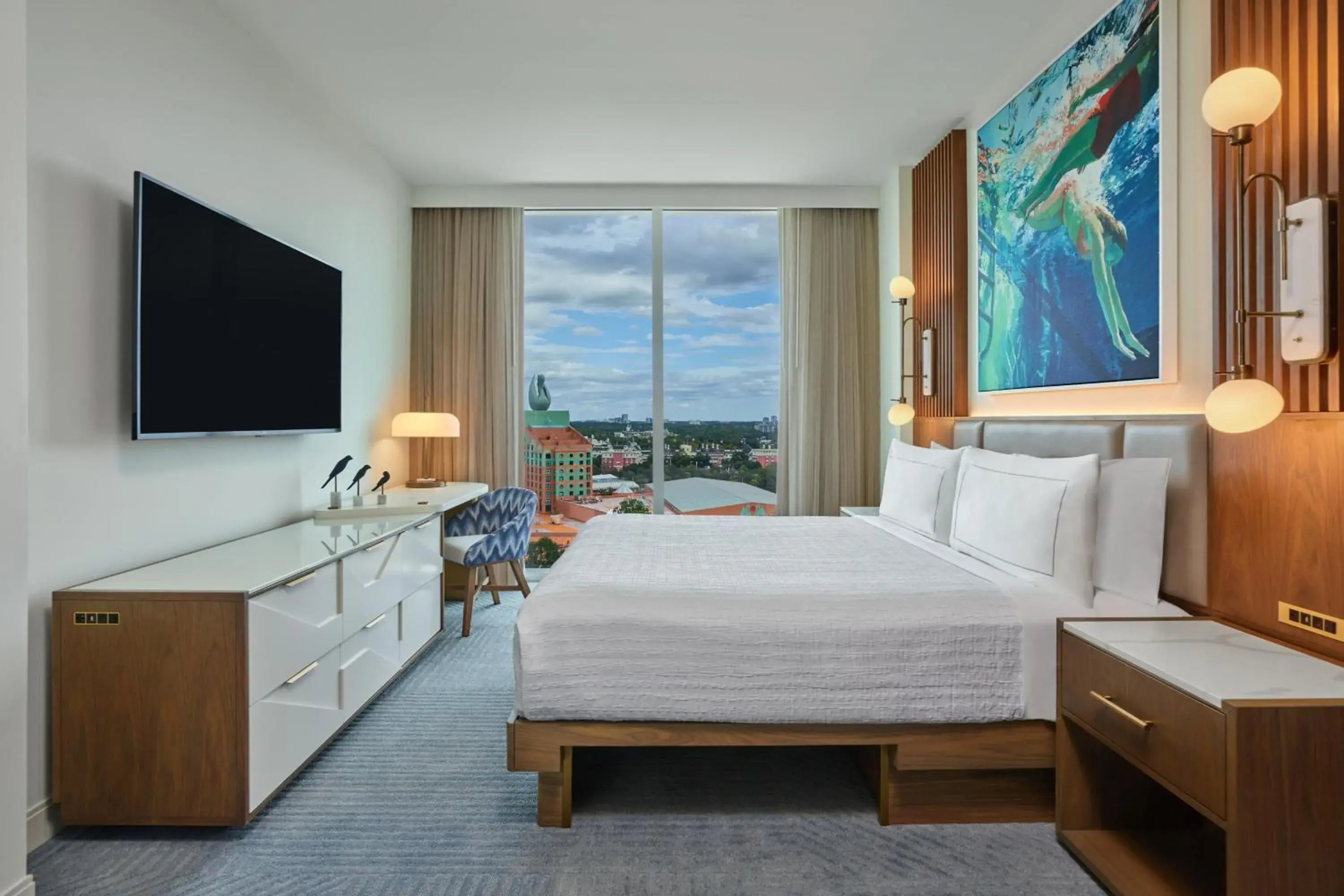 Signature Epcot View, Suite, 1 King, Sofa bed (Includes Early Entry To Disney Theme Parks) in Walt Disney World Swan Reserve Signature Epcot View, Suite, 1 King, Sofa bed (Includes Early Entry To Disney Theme Parks) in Walt Disney World Swan Reserve