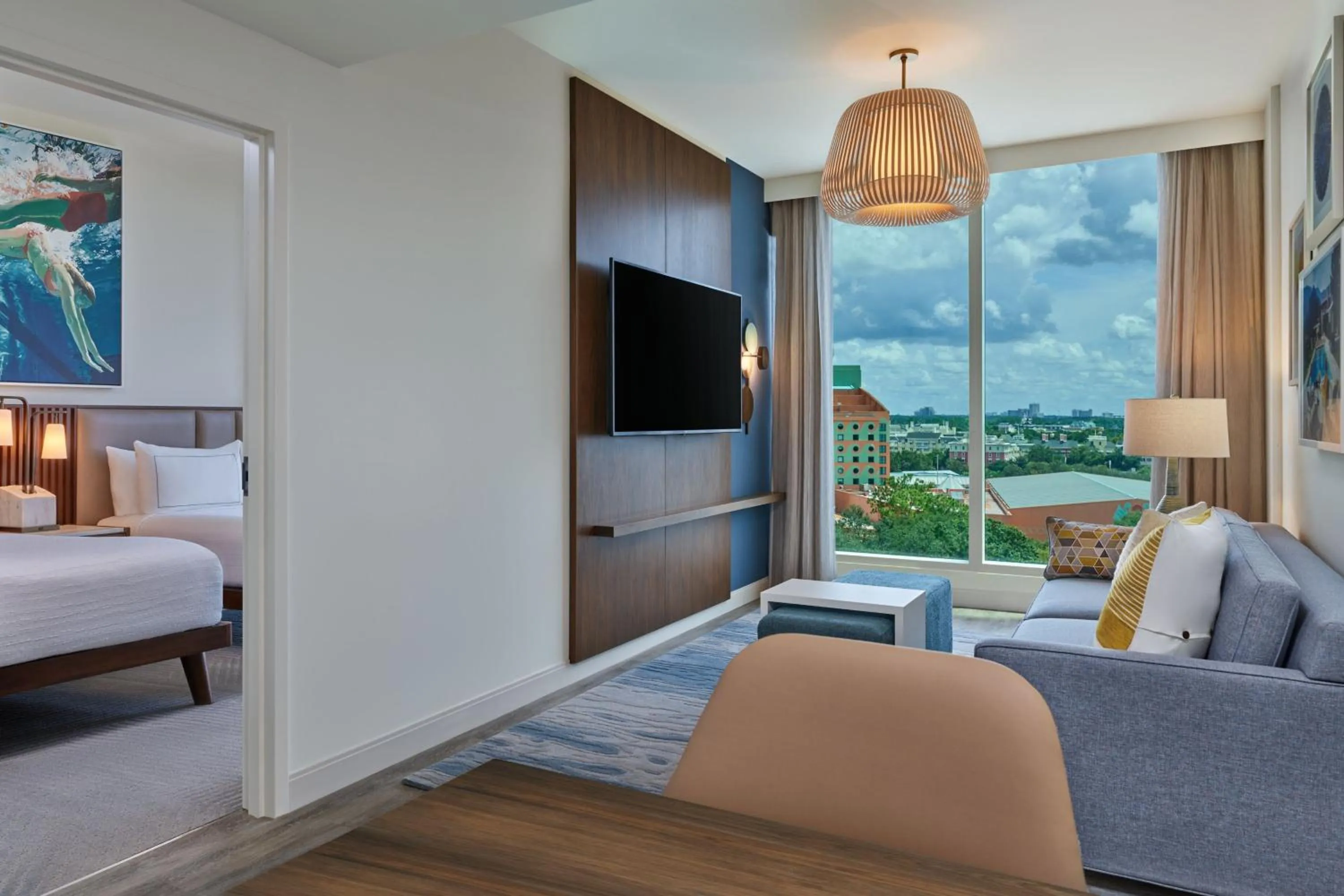 Bedroom, Bed in Walt Disney World Swan Reserve