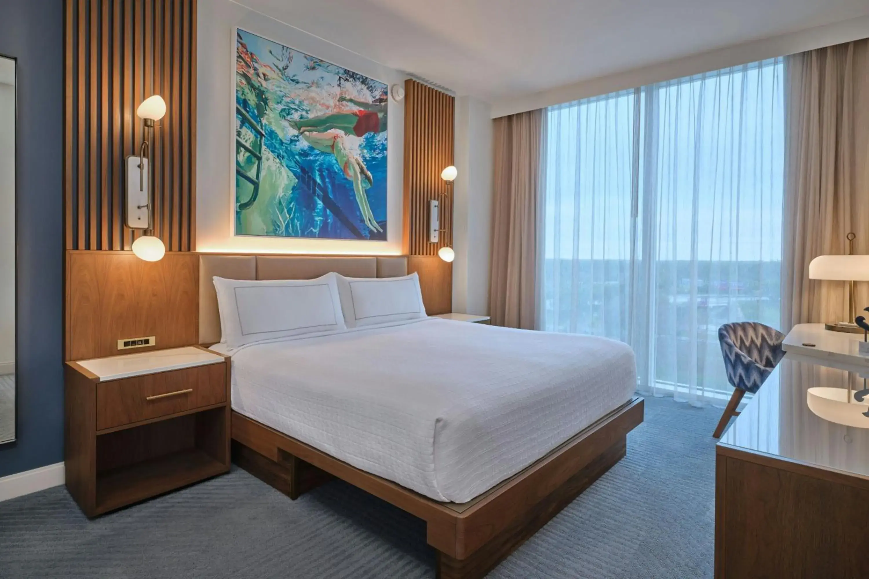 Signature Pool View, Suite, 1 King, Sofa bed (Includes Early Entry To Disney Theme Parks) in Walt Disney World Swan Reserve Signature Pool View, Suite, 1 King, Sofa bed (Includes Early Entry To Disney Theme Parks) in Walt Disney World Swan Reserve