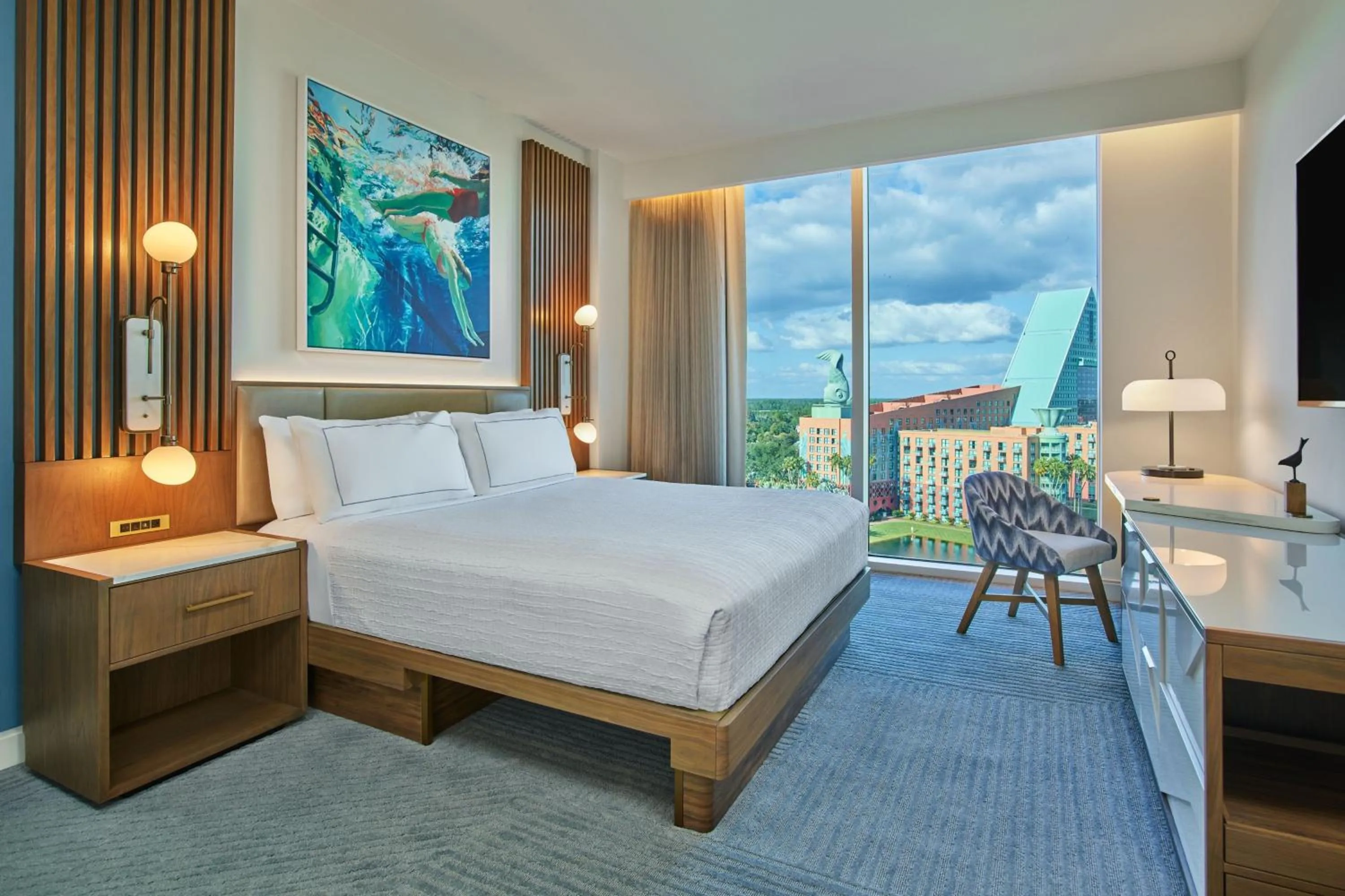 Bedroom, Bed in Walt Disney World Swan Reserve