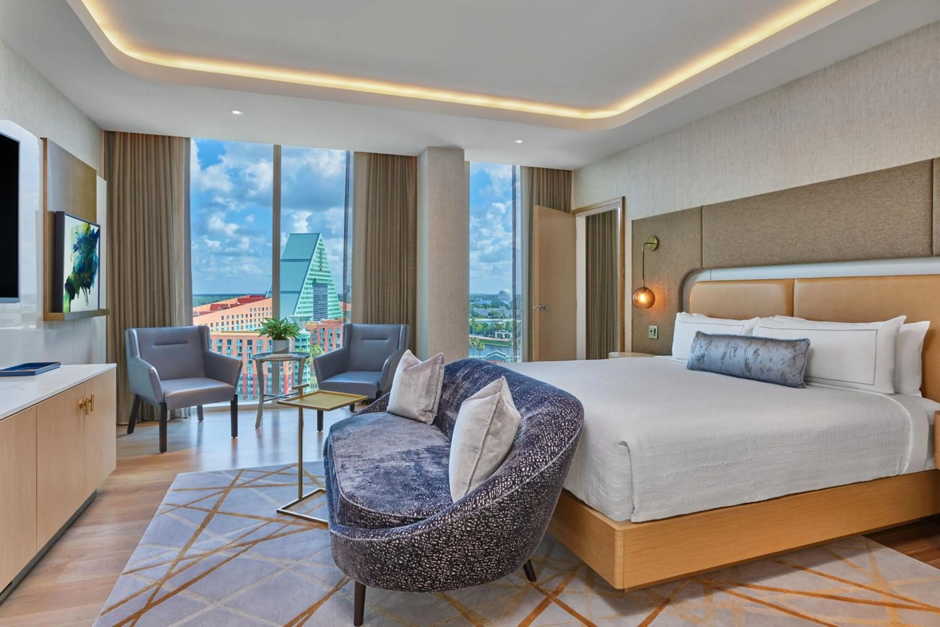 Bedroom, Bed in Walt Disney World Swan Reserve